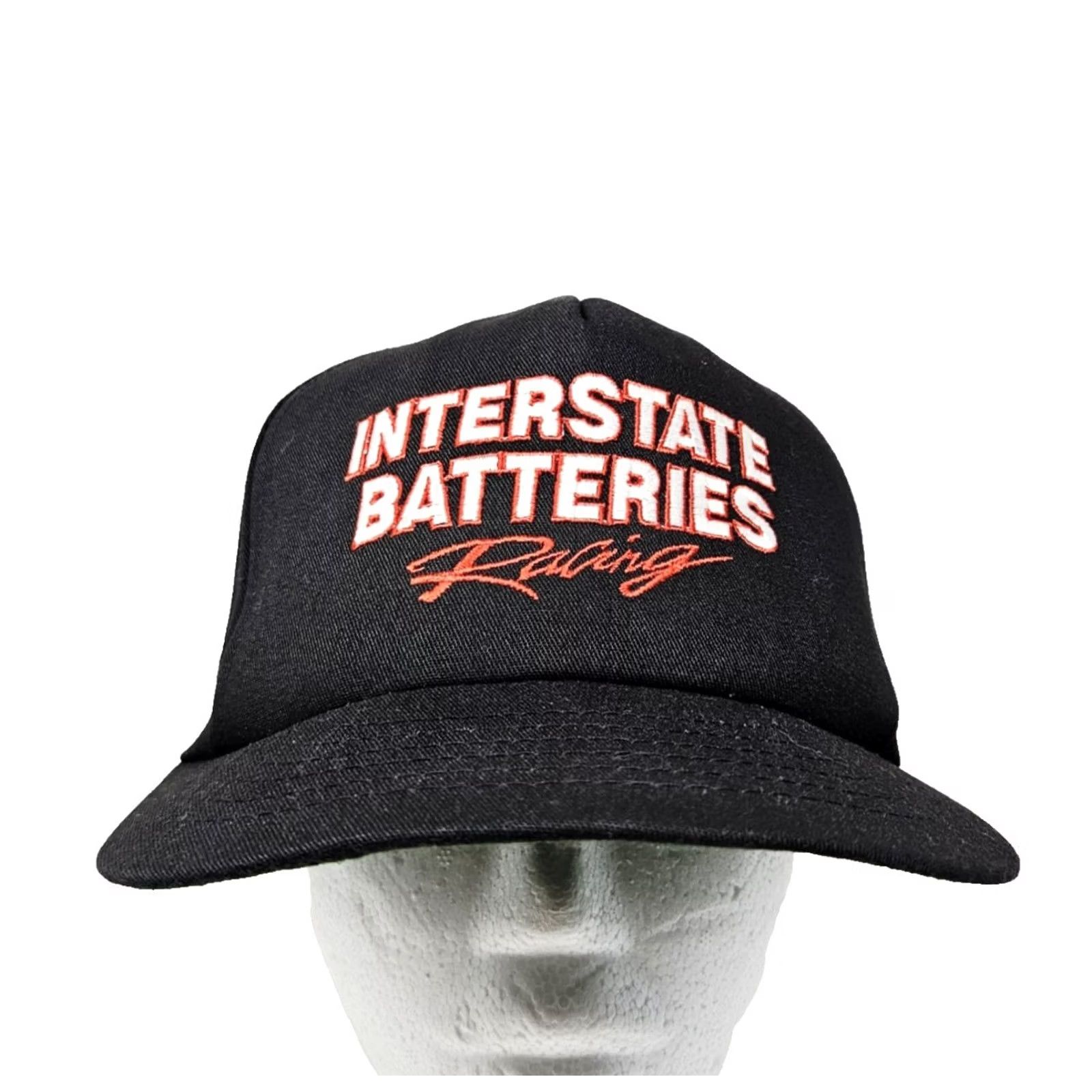 Logo 7 VINTAGE Swingster Snapback Hat | USA 80s 90s | Black | One Size | Men | Made in USA | Interstate Batteries Logo Size ONE SIZE - 2 Thumbnail