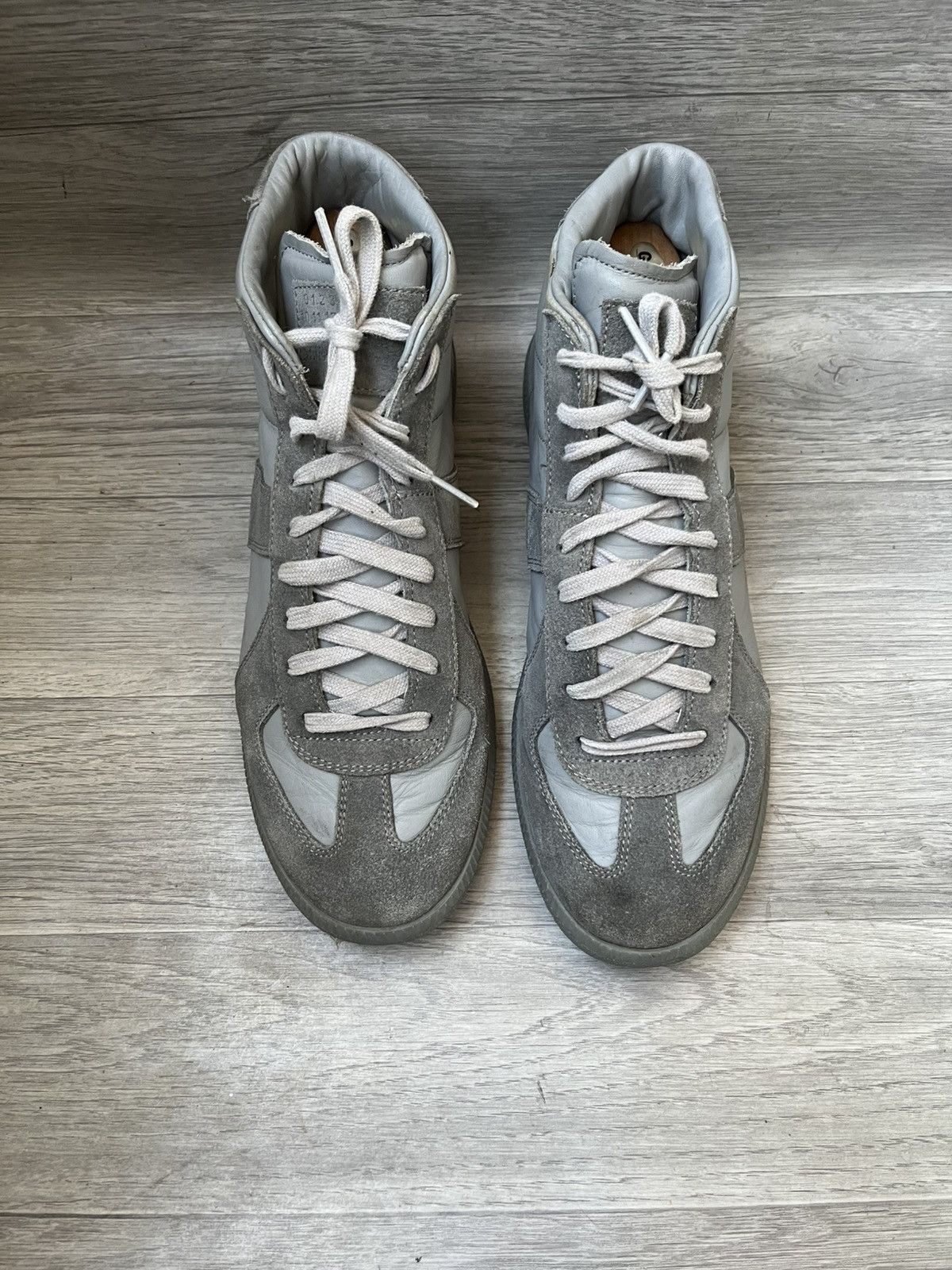 Maison Margiela Maison Margiela replica GAT hi-top suede sneakers Size US 10 / EU 43 - 1 Thumbnail