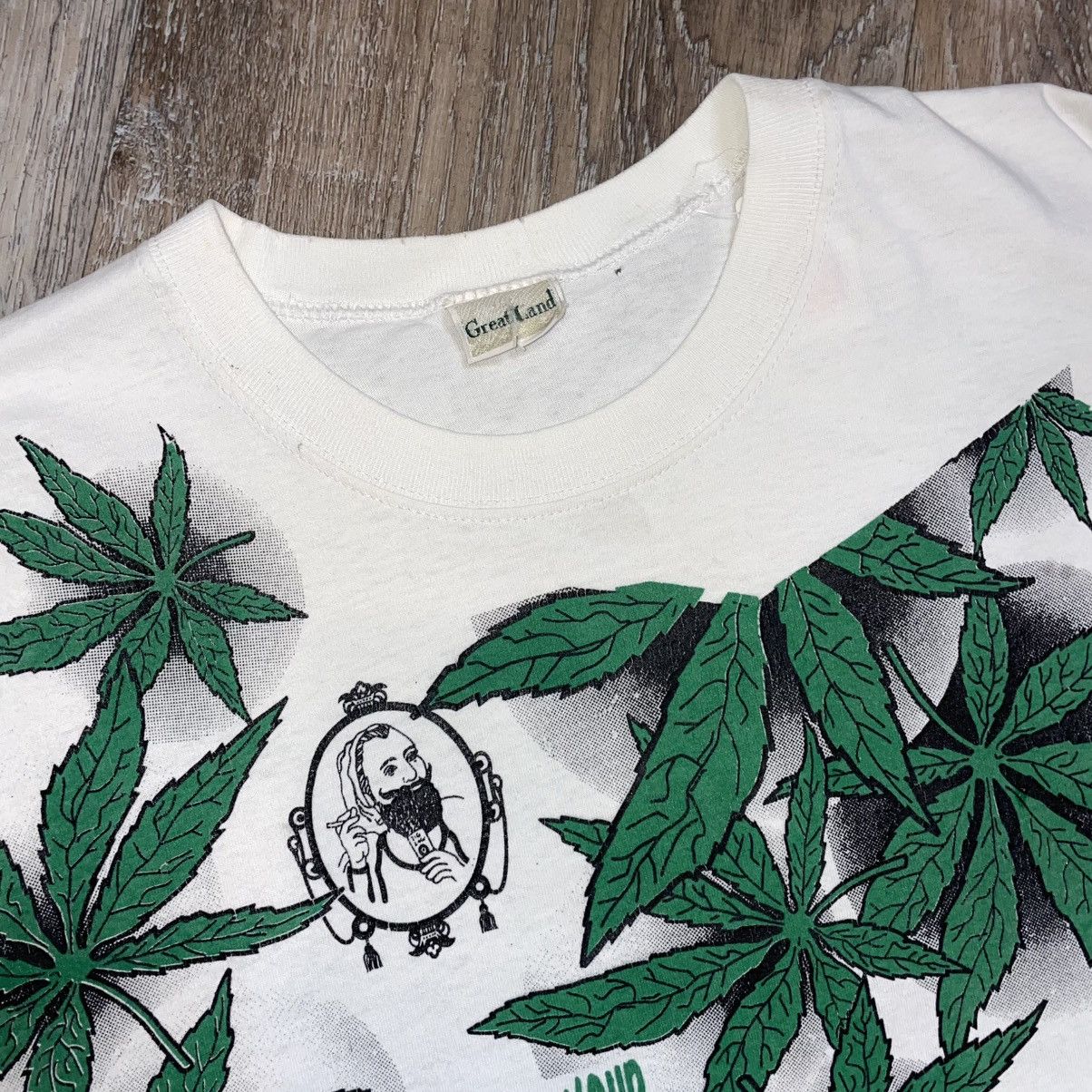 Vintage 90s Zig Zag Weed Vintage All Over Print Tee Shirt Mens XL Size US XL / EU 56 / 4 - 5 Thumbnail