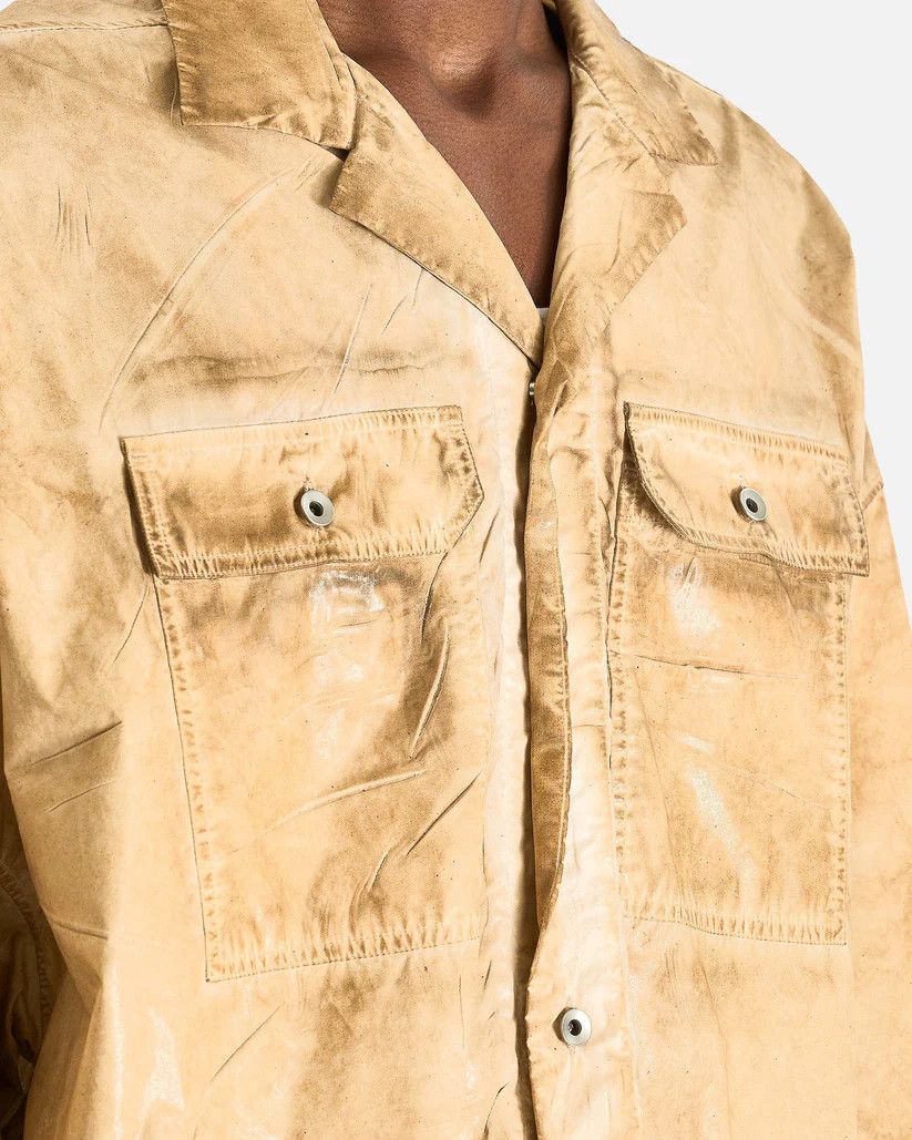 Rick Owens Drkshdw o1s1v1r1oon0825 Magnum Tommy Shirt in Beige/Parchment Size US S / EU 44-46 / 1 - 4 Thumbnail