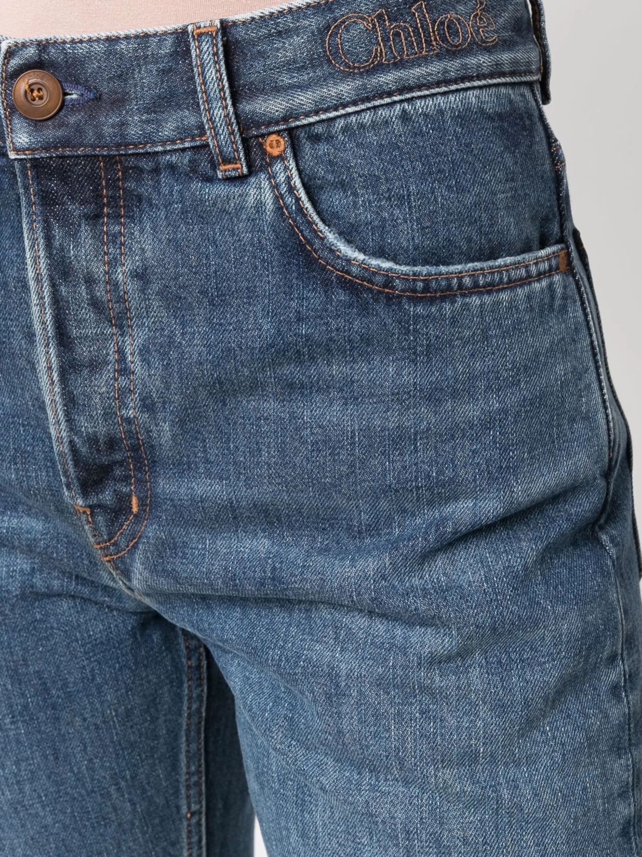 Chloe o1y0825 Denim Pant in Blue Size 28" / US 6 / IT 42 - 2 Thumbnail