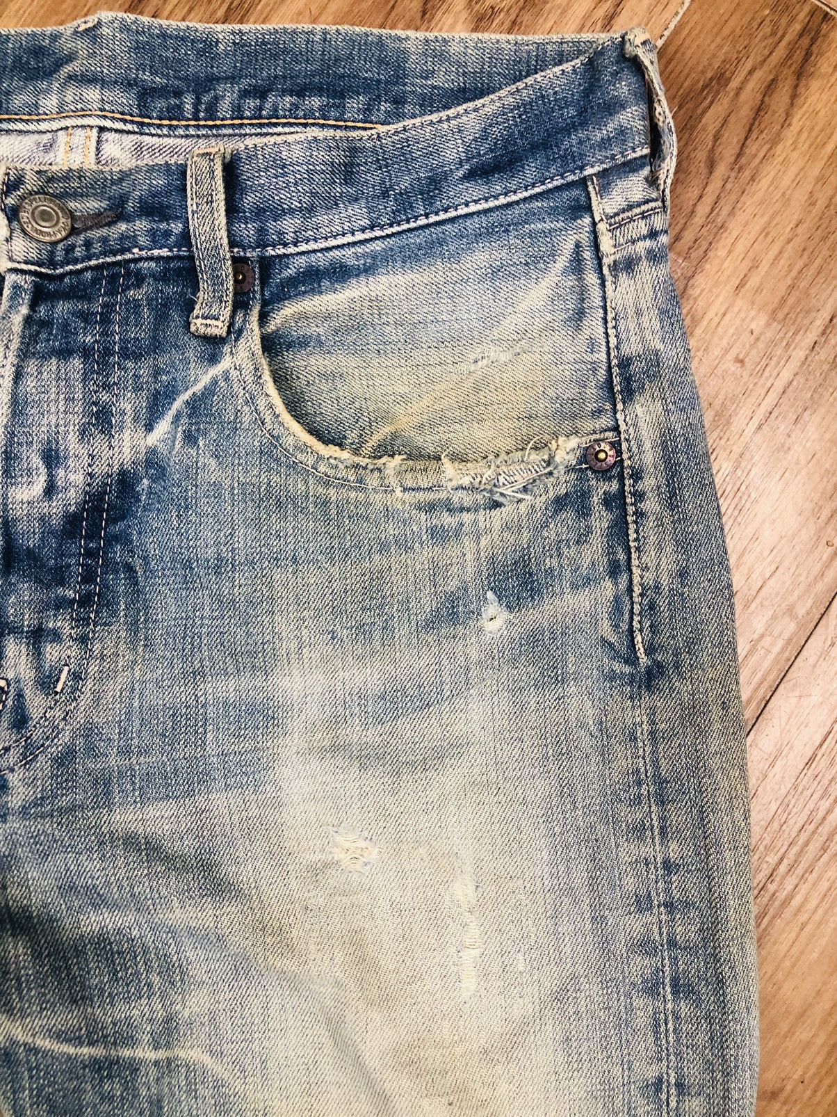 Japanese Brand Japanese Denim Vintage Ripped - Domingo Co. Ltd. (37) Size US 30 / EU 46 - 8 Thumbnail