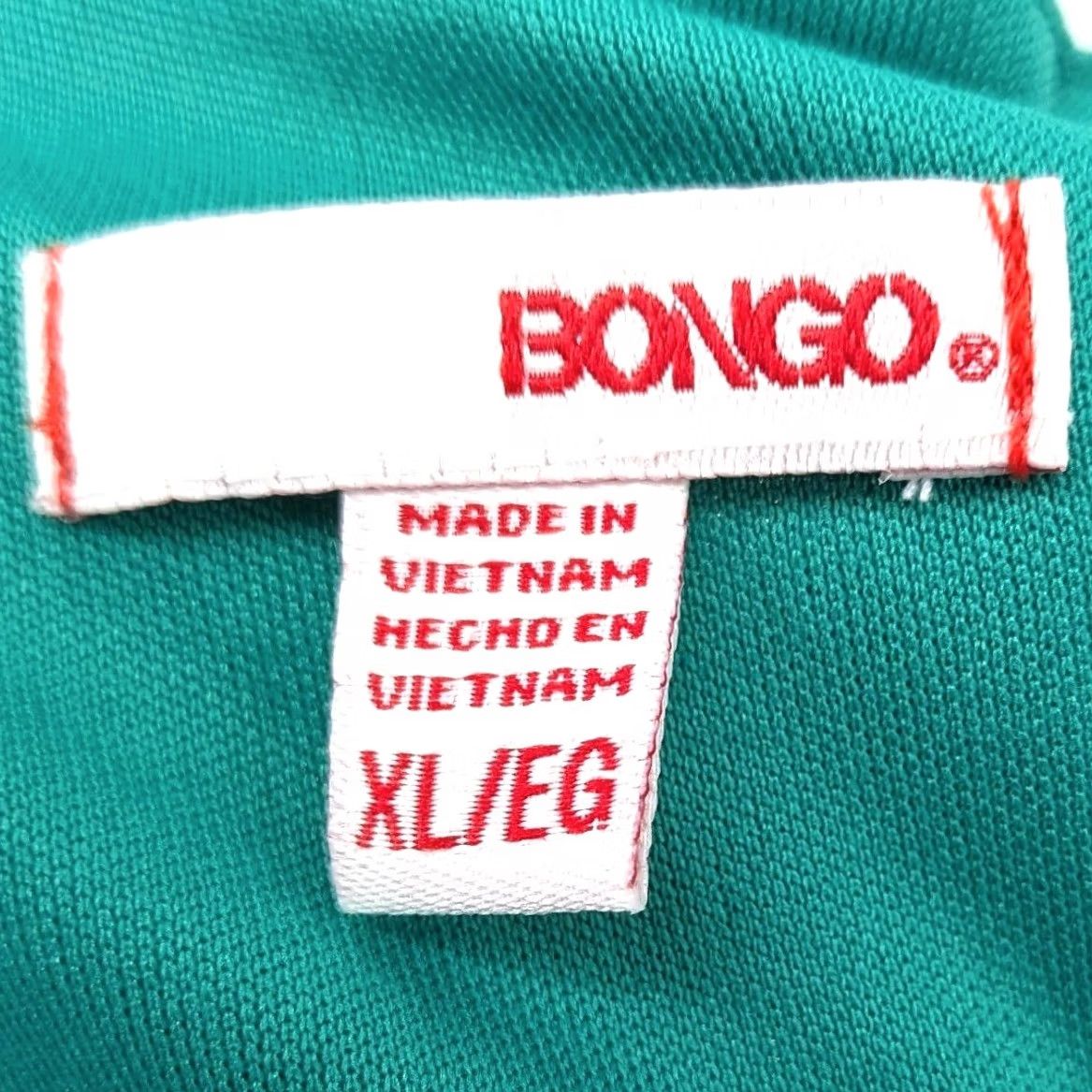 Vintage Bongo Dress Geometric Print Chiffon Boho Cutout Neck XL Women Green Size XL / US 12-14 / IT 48-50 - 3 Thumbnail