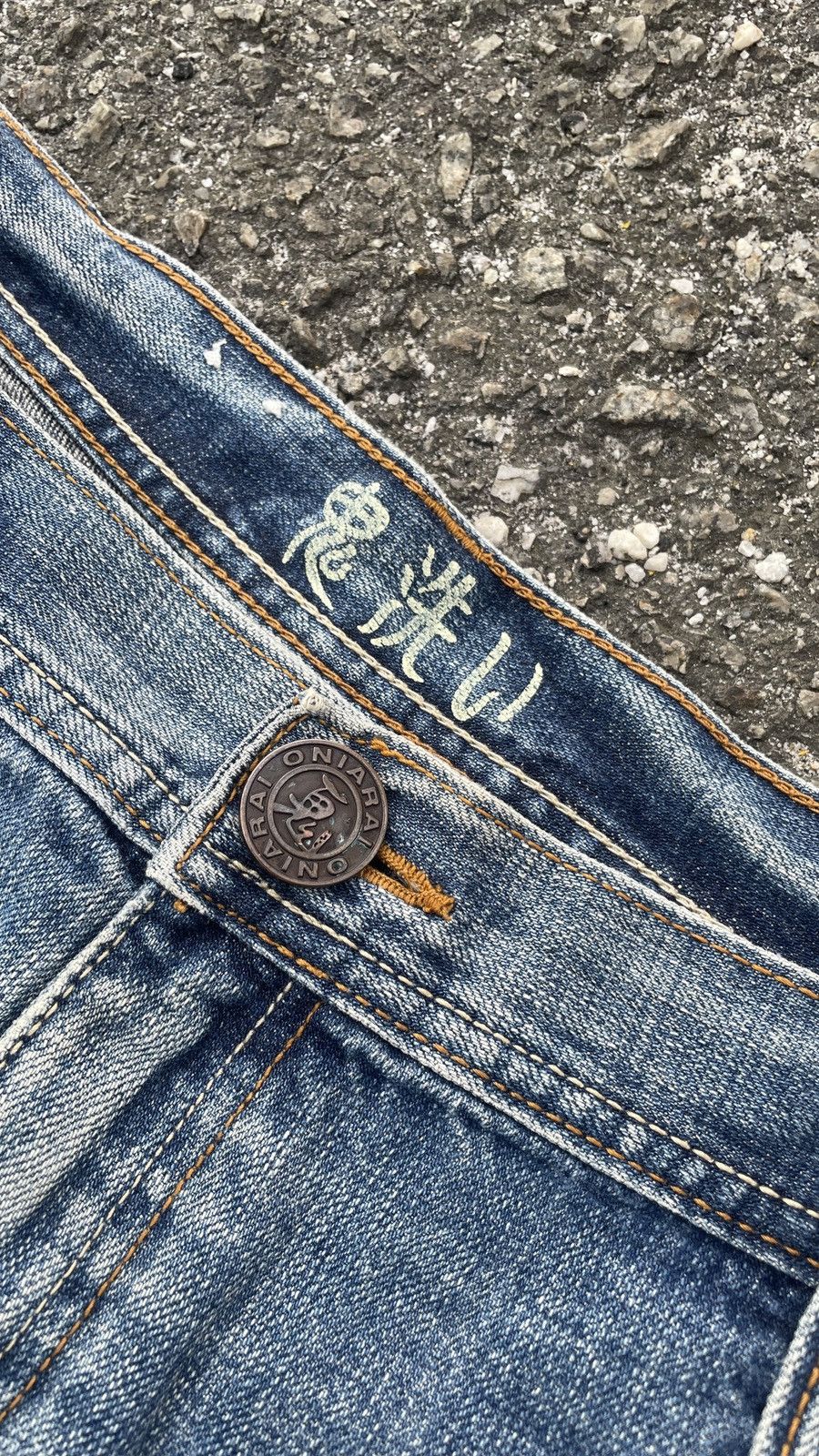 Japanese Brand × Jean × Vintage Vintage Rare Oniarai Jeans Denim Japan Size US 39 - 4 Thumbnail
