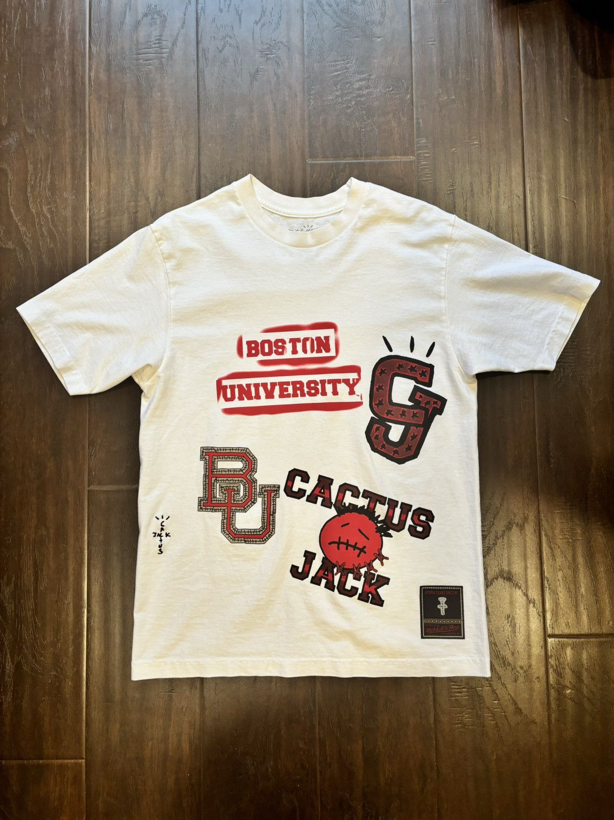 Travis Scott Travis Scott x Boston University Hand Drawn T-Shirt Size US M / EU 48-50 / 2 - 1 Thumbnail