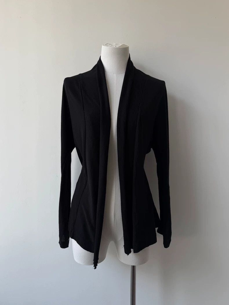 Yohji Yamamoto Yohji Yamamoto Yohji Yamamoto Black Knit Cardigan Sweater Size US M / EU 48-50 / 2 - 1 Thumbnail