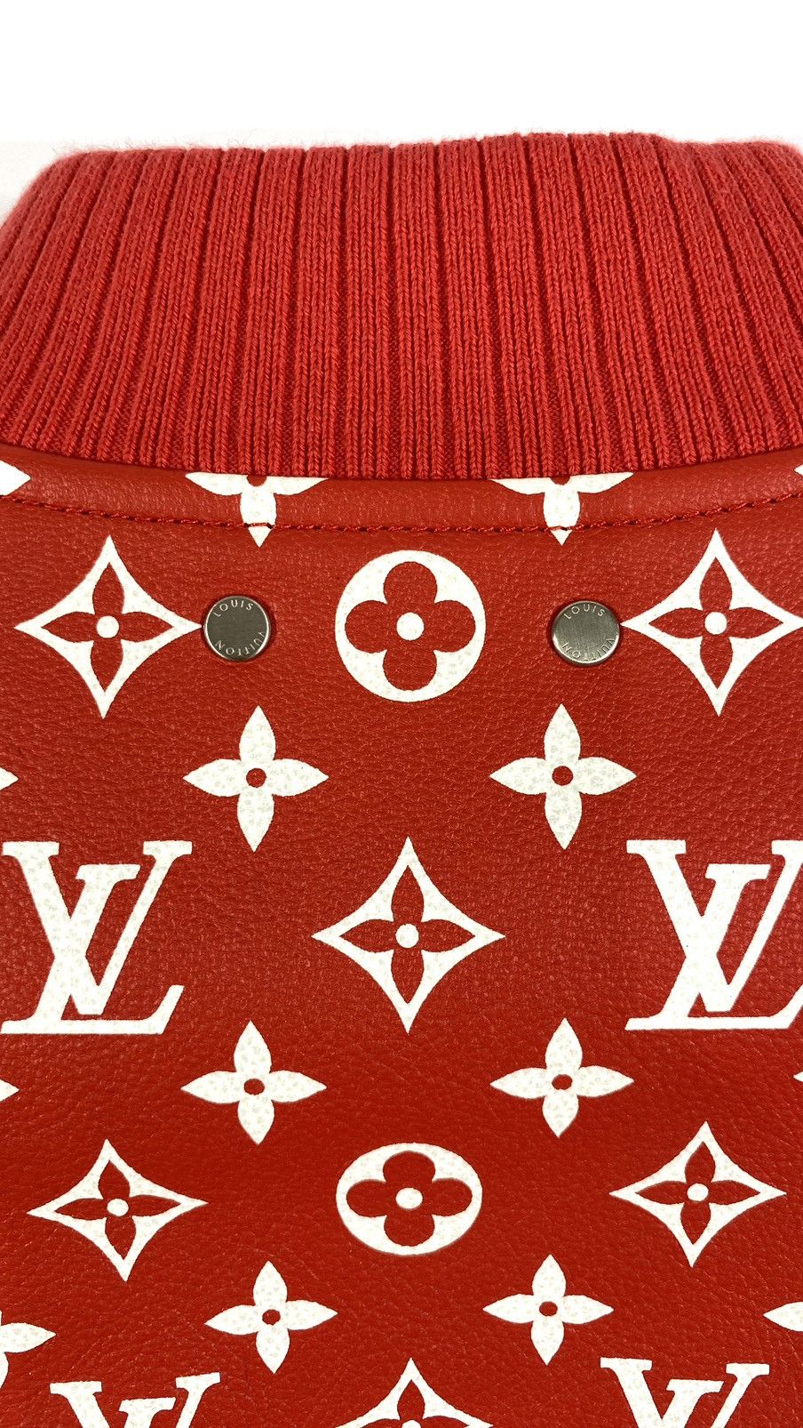 Louis Vuitton × Supreme Louis Vuitton X SUPREME 46 Baseball Leather Jacket Monogram Size US S / EU 44-46 / 1 - 8 Thumbnail
