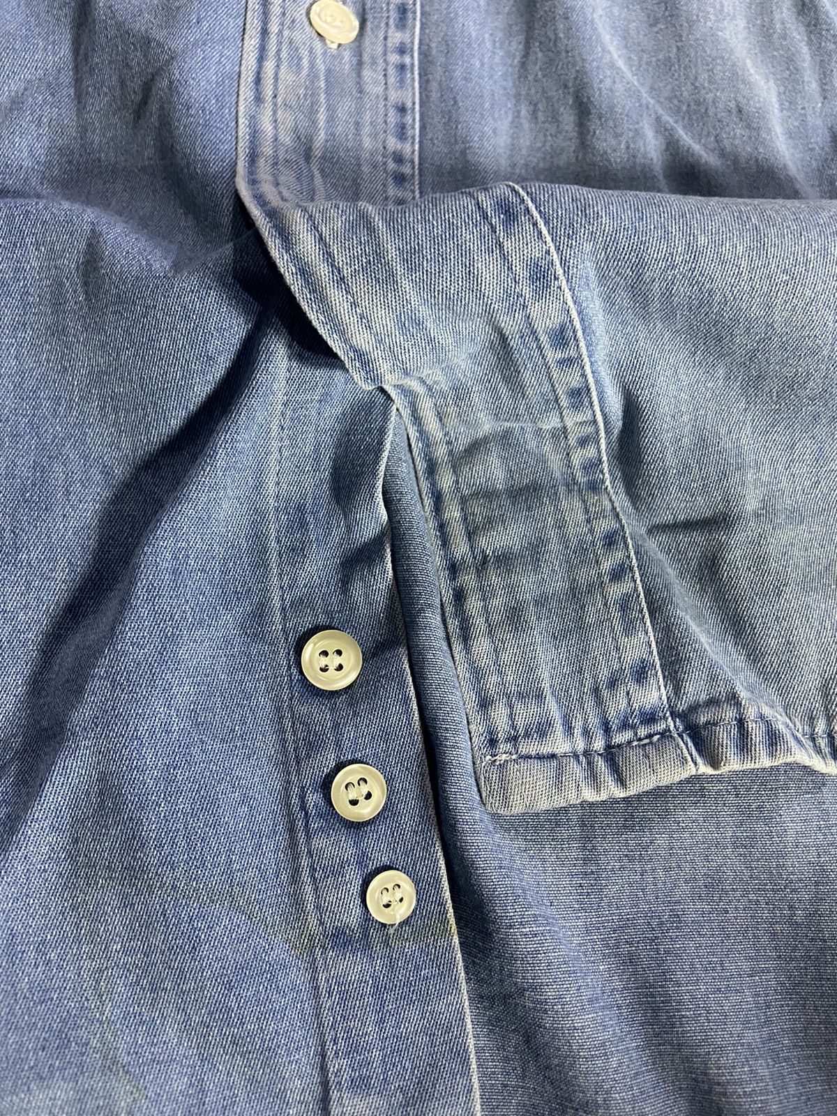 Burberry VTG over size Burberry long shirt denim Size US L / EU 52-54 / 3 - 6 Thumbnail