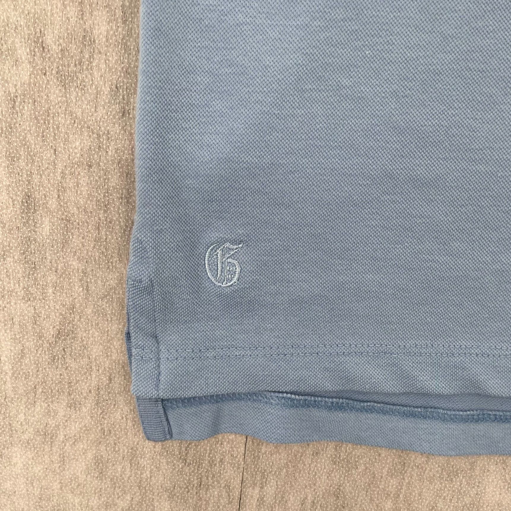 Vintage Greyson Polo Shirt Adult L Blue Logo Breathable Lightweight Golf Stretch Polo Mens L Blue Logo 90s? Size US L / EU 52-54 / 3 - 4 Thumbnail