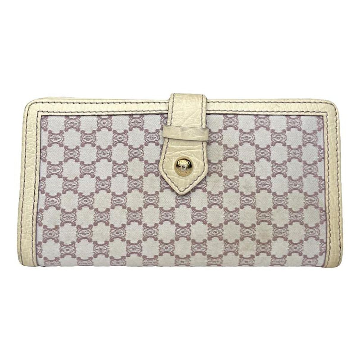 Celine Triomphe White Leather Wallet Size ONE SIZE - 1 Thumbnail