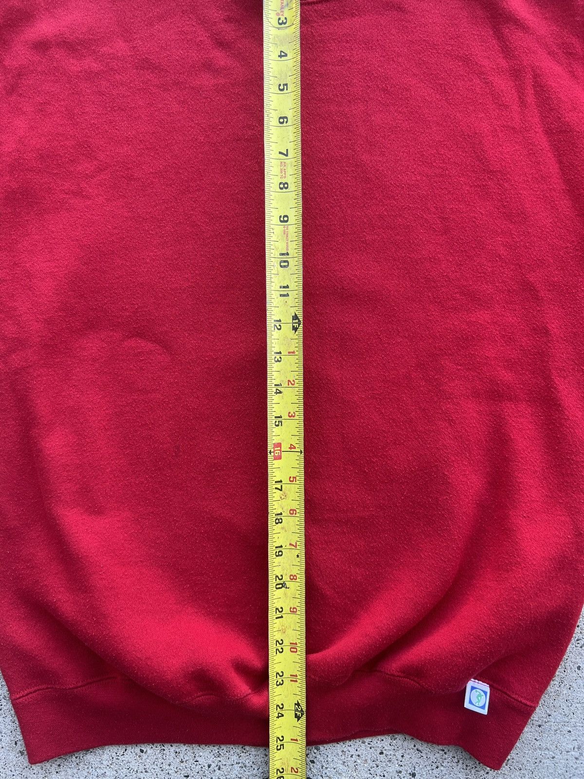 National Athletic Goods × Russell Athletic Vintage 90s’ Red Blank Discus Athletic Sweatshirt Size M / US 6-8 / IT 42-44 - 4 Thumbnail