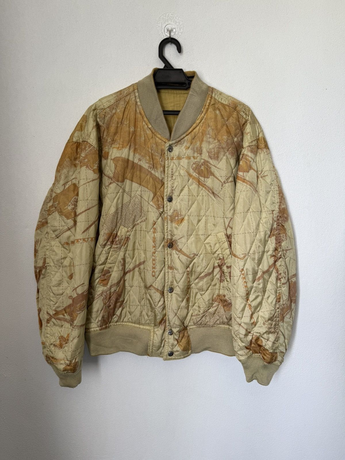 Japanese Brand AS-STUDIO 05 REVERSIBLE BOMBER JACKET MILITARY DESIGN RARE Size US M / EU 48-50 / 2 - 1 Thumbnail
