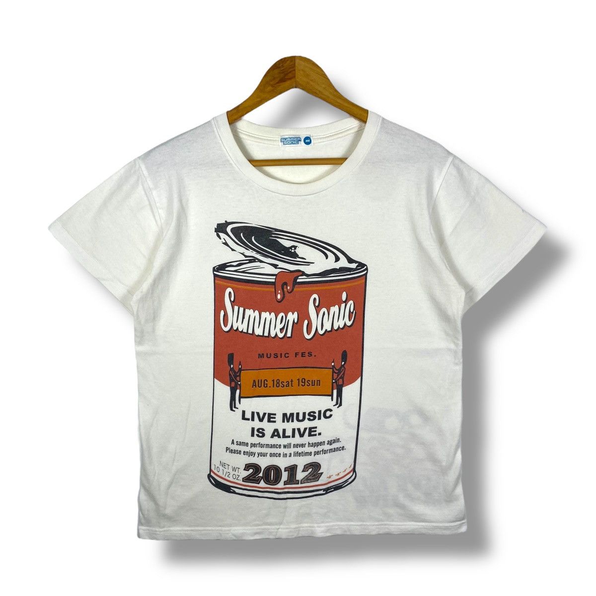 Band Tees SUMMER SONIC 2012 Live Music Is Alive Campbell Soup Tee Size US M / EU 48-50 / 2 - 1 Thumbnail