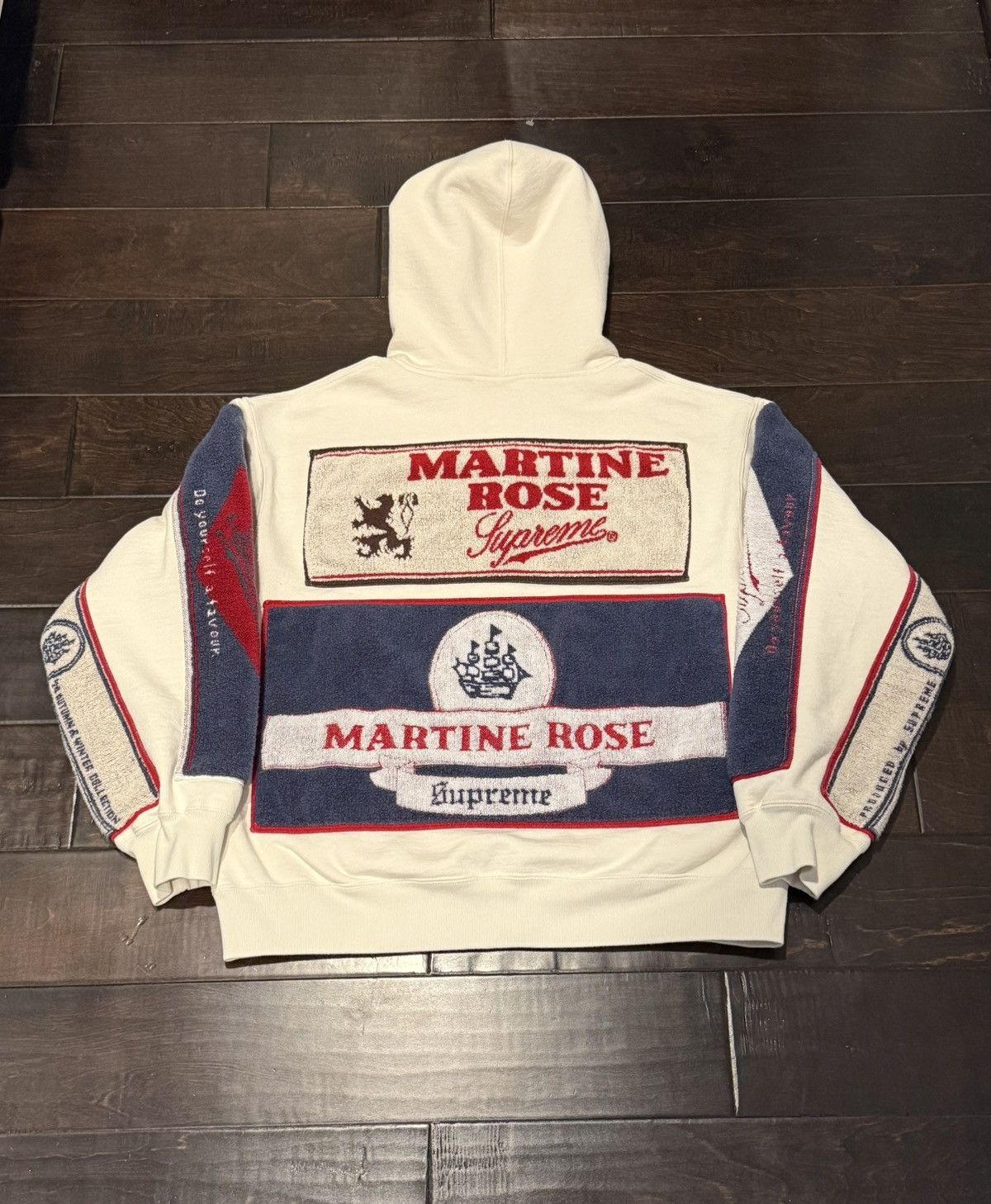 Martine Rose × Supreme Martine Rose x Supreme towel zip up hoodie