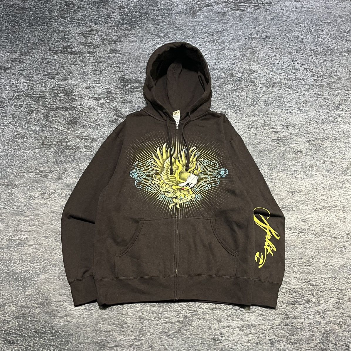 Split Vintage Y2K Split Skateboards Grunge Skater Zip Up Hoodie Size US M / EU 48-50 / 2 - 1 Thumbnail