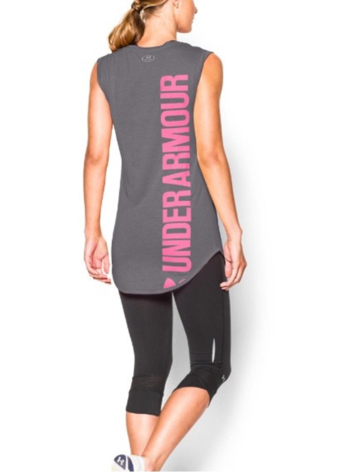 Under Armour Under Armour / Vertical Logo Tunic Tank / Gray Pink Size M / US 6-8 / IT 42-44 - 9 Thumbnail