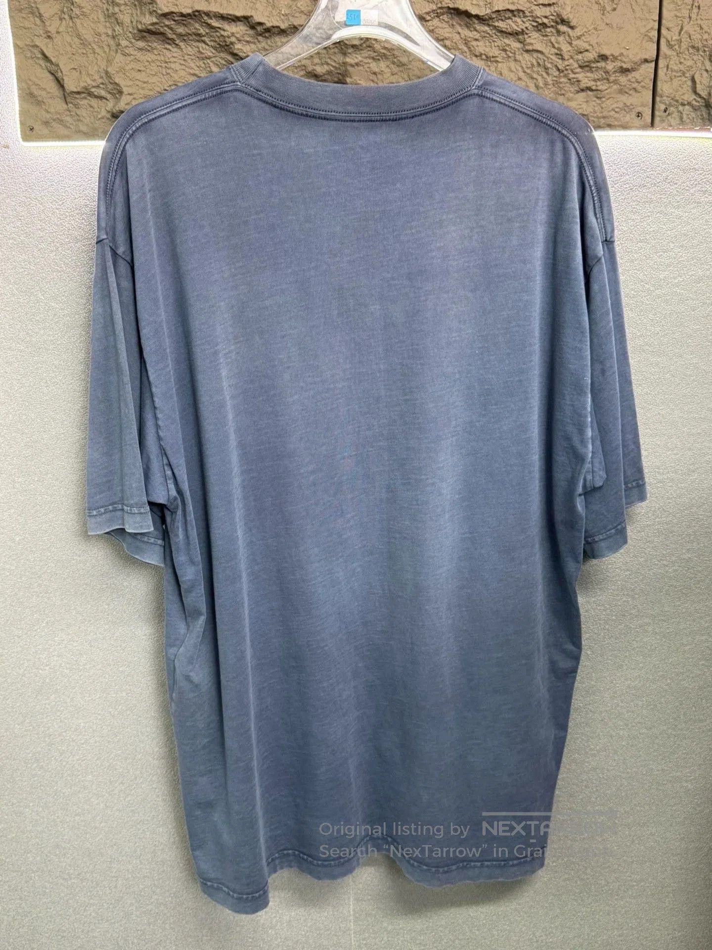 Balenciaga Balenciaga Distressed Light Blue T-Shirt. Size US M / EU 48-50 / 2 - 2 Thumbnail