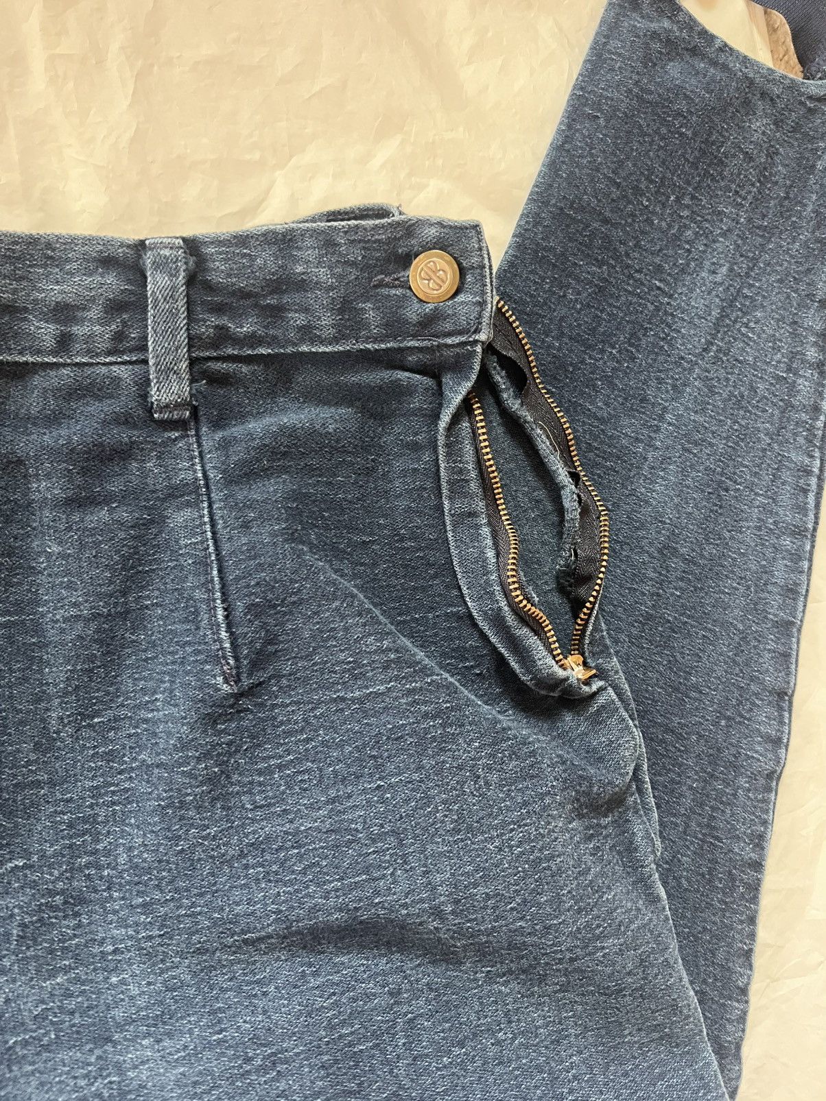 Bill Blass Vintage Bill Blass Stirrups Denim Made In USA Sz 12 Size 34" / US 12 / IT 48 - 5 Thumbnail