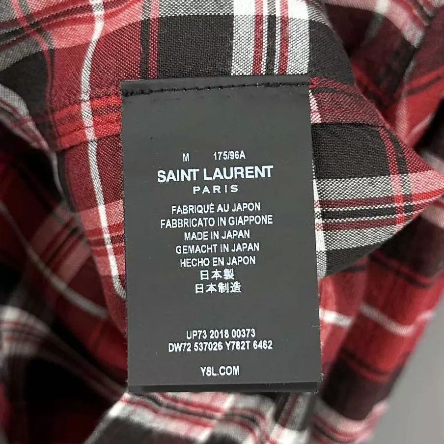 Saint Laurent Paris Saint Laurent Paris Check Shirt 99 New M Size US M / EU 48-50 / 2 - 5 Thumbnail