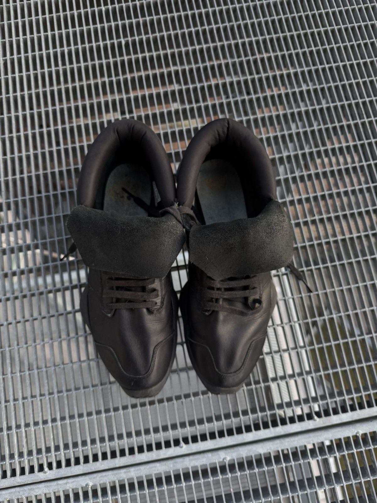 Adidas × Rick Owens Rick Owens x Adidas Runner Leather Sneakers Size US 10 / EU 43 - 3 Thumbnail