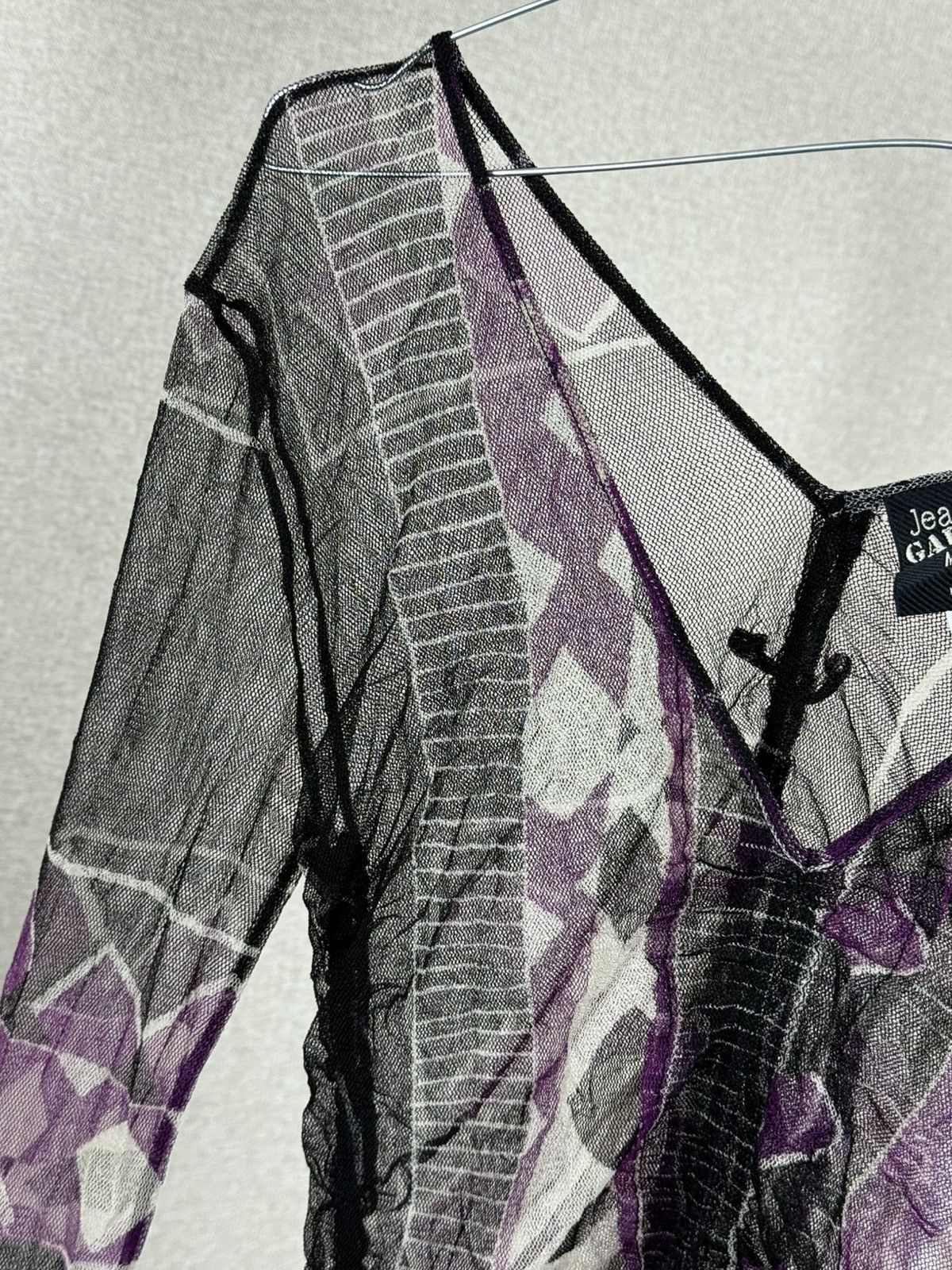 Jean Paul Gaultier Jean Paul Gaultier Extra Long Sleeve Mesh Multicolour Shirt Size M / US 6-8 / IT 42-44 - 10 Thumbnail