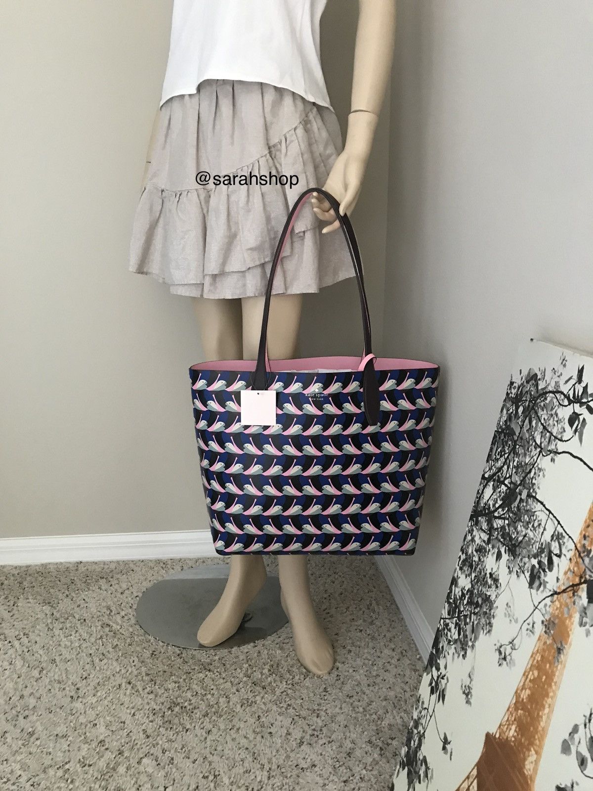 Kate Spade Kate Spade Arch Love Bird Large Reversible Tote Size ONE SIZE - 8 Thumbnail