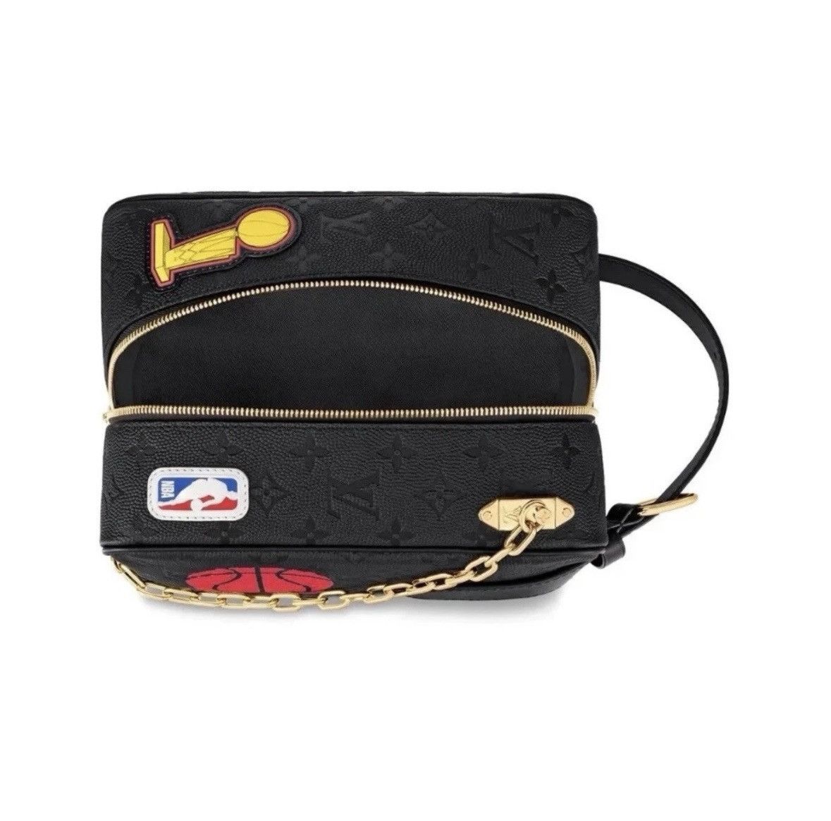 Louis Vuitton × NBA Louis Vuitton x NBA Leather Cloackroom Dopp Kit M58515 Size ONE SIZE - 3 Thumbnail
