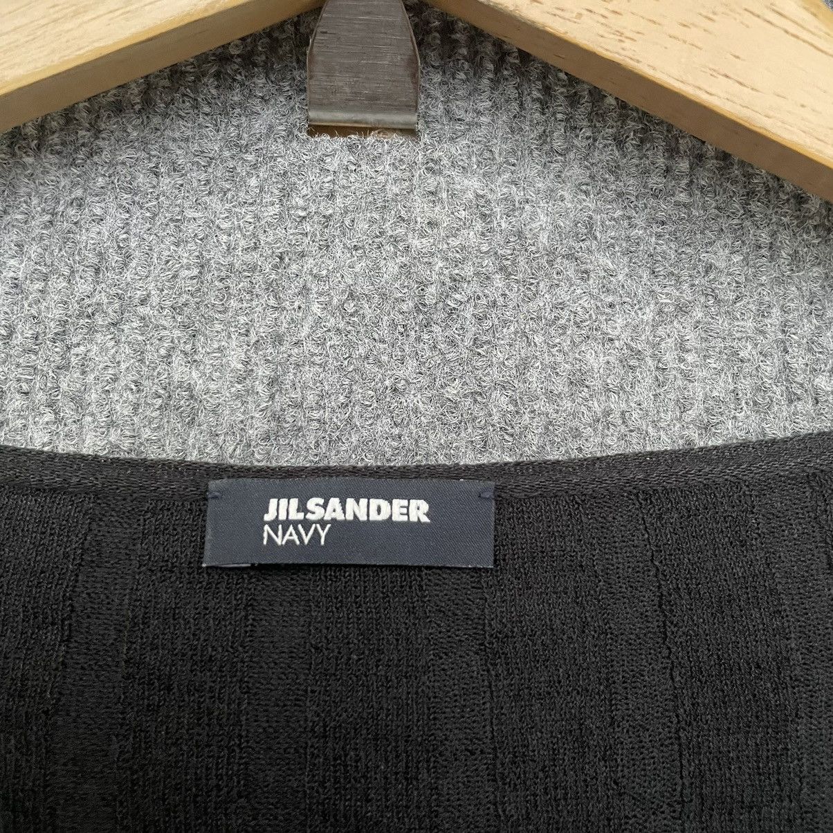 Jil Sander Jil Sander Navy Black Button Pleated Cardigan Size M / US 6-8 / IT 42-44 - 3 Thumbnail