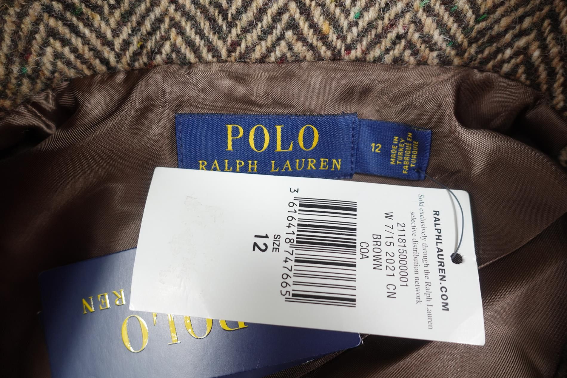 Polo Ralph Lauren Polo Ralph Lauren Coat Jacket Herringbone Wool NWT 12 Size XL / US 12-14 / IT 48-50 - 3 Thumbnail