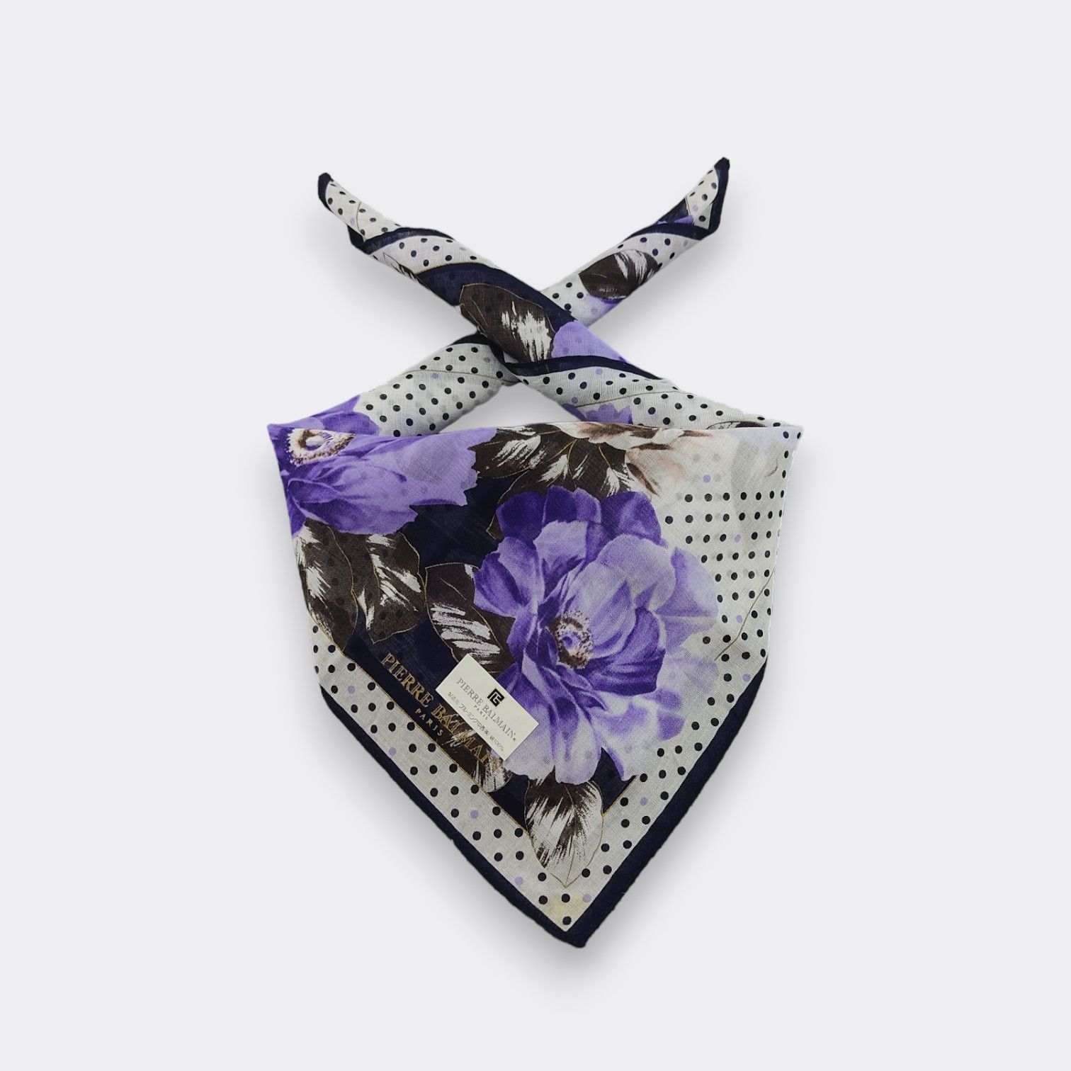Pierre Balmain Vintage Pierre Balmain Handkerchief Neckerchief H061F Size ONE SIZE - 1 Thumbnail