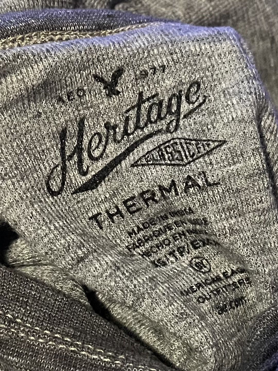 American Eagle Outfitters American Eagle Heritage Thermal Hoodie Pullover Size US XS / EU 42 / 0 - 3 Thumbnail