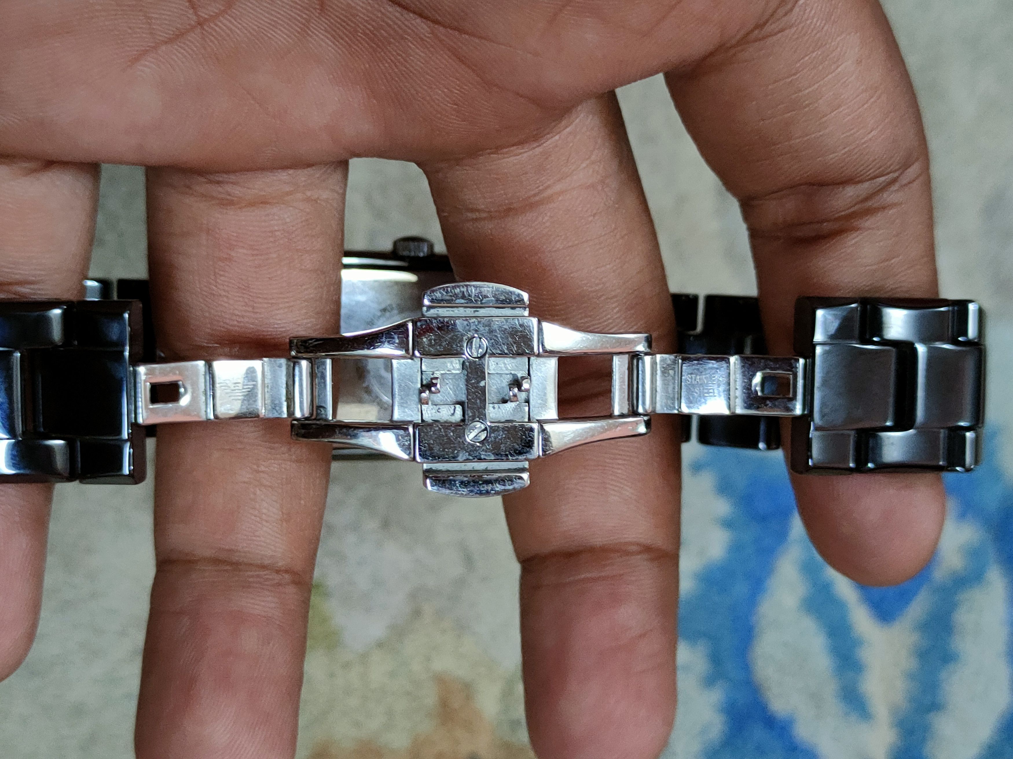 Emporio Armani × Vintage Emporio Armani ceramic black vintage watch #dumoh Size ONE SIZE - 11 Thumbnail