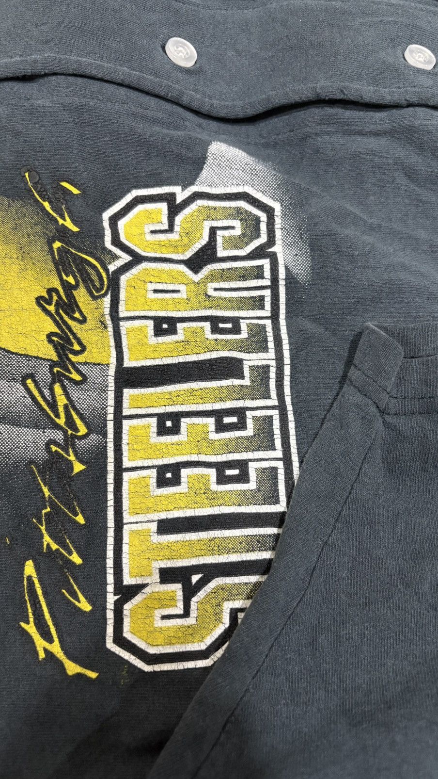 Vintage Vintage Pittsburgh Steelers shirt button faded Size US L / EU 52-54 / 3 - 9 Thumbnail