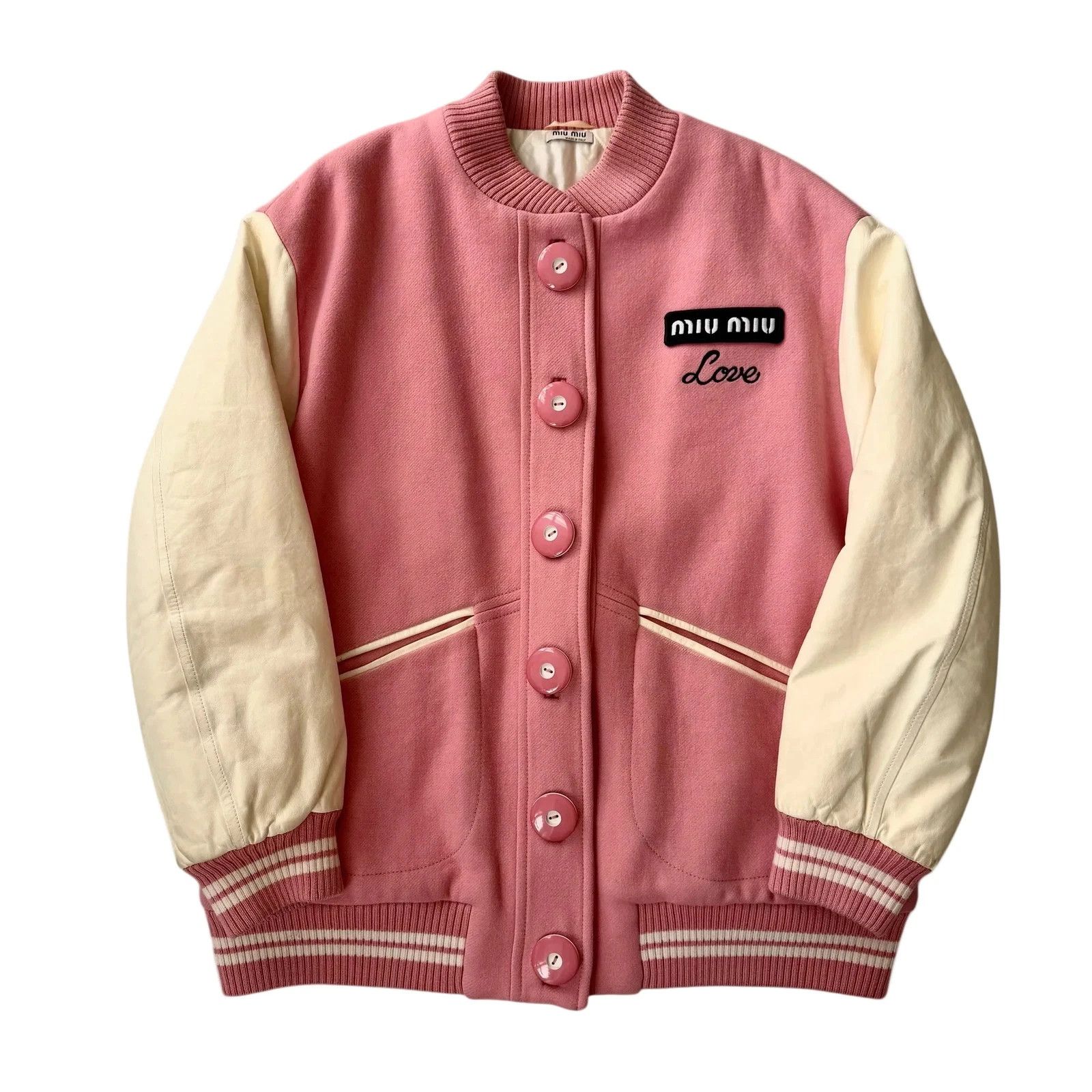 Miu Miu MIU MIU VARSITY JACKET Size M / US 6-8 / IT 42-44 - 1 Thumbnail
