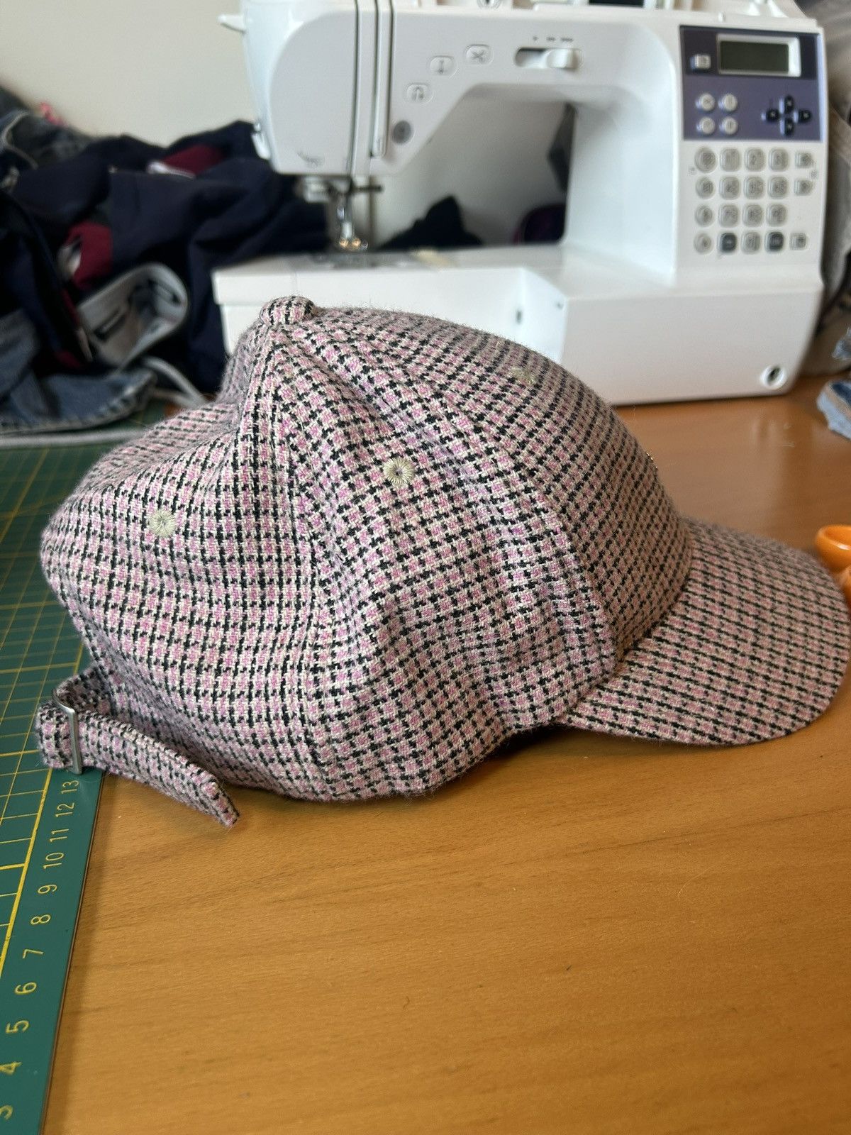 Puma Vintage Puma wool check adjustable baseball cap Size ONE SIZE - 3 Thumbnail
