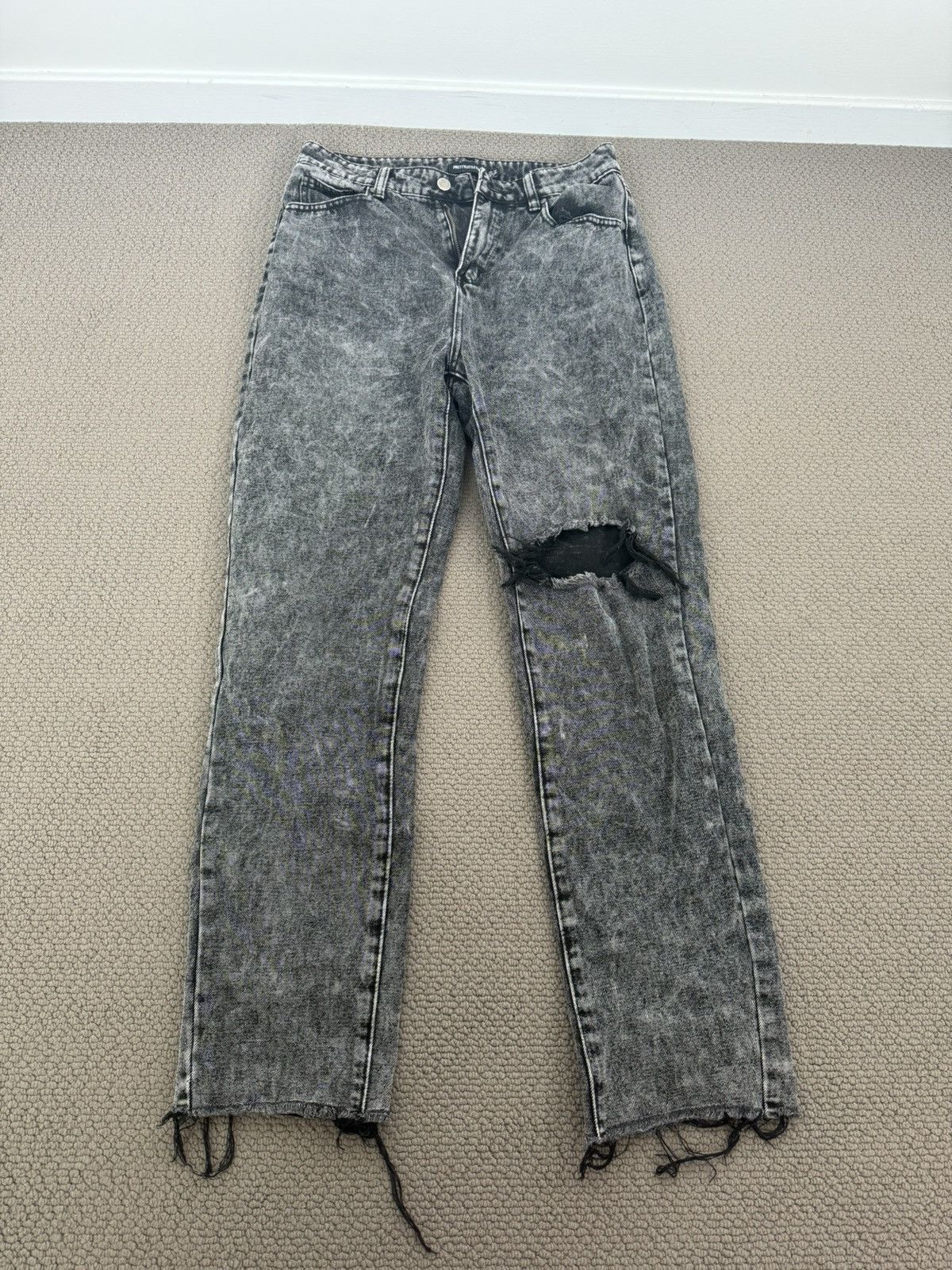 PrettyLittleThing LADIES BLACK JEANS Size 28" / US 6 / IT 42 - 1 Thumbnail