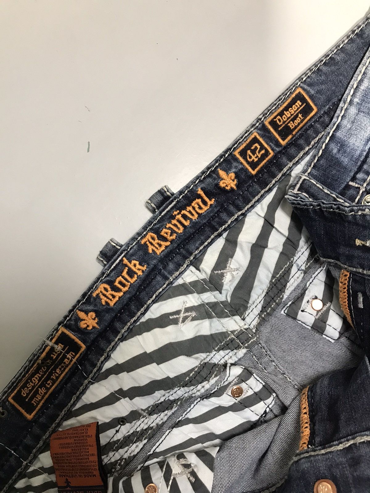 Rock Revival Vintage rock revival embroidered denim Size US 44 / EU 60 - 6 Thumbnail