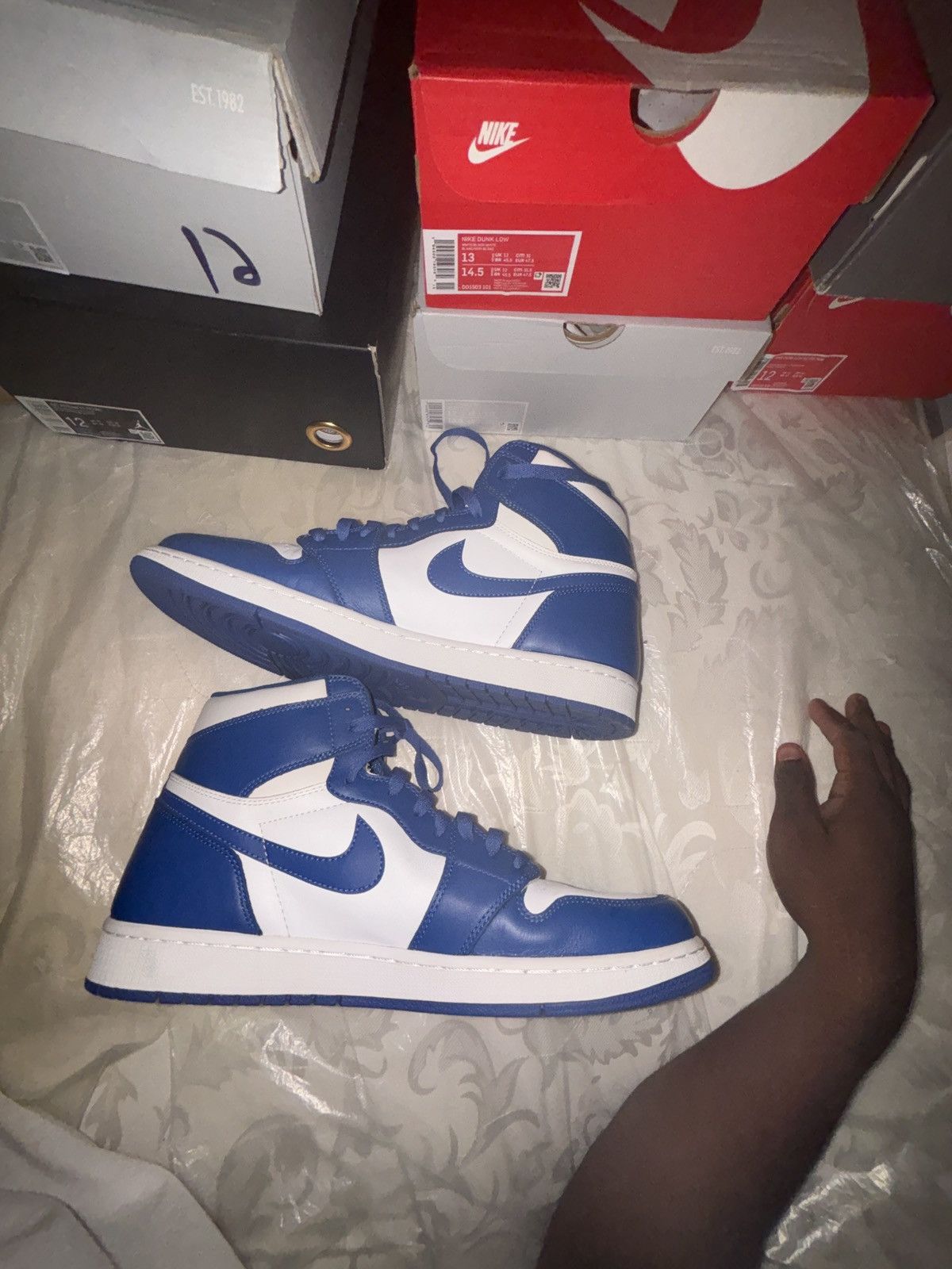 Nike Nike Air Jordan 1 Retro High OG Storm Blue Size US 14 / EU 47 - 2 Thumbnail