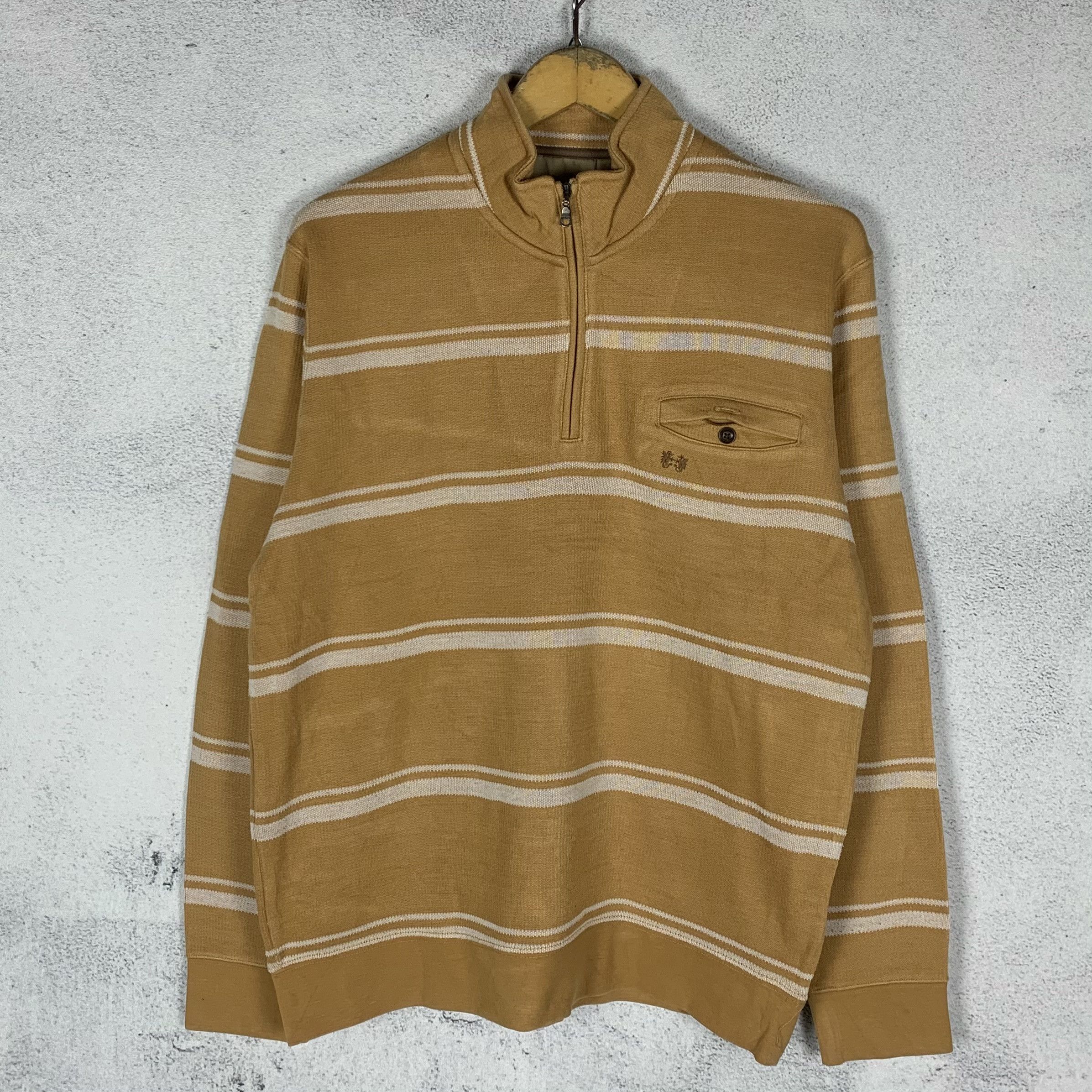 McGregor Vintage McGregor Halfzip Striped Sweatshirt Crewneck Size US M / EU 48-50 / 2 - 1 Thumbnail