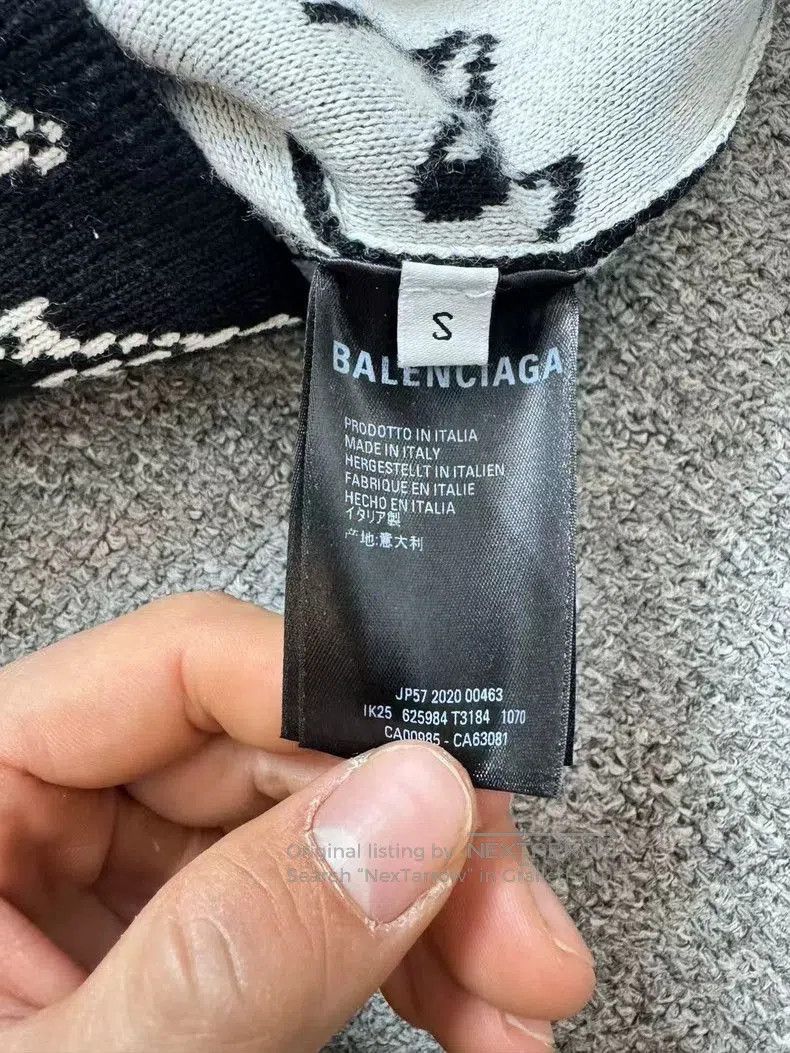 Balenciaga Balenciaga Logo Knit Sweater S. Size US S / EU 44-46 / 1 - 4 Thumbnail
