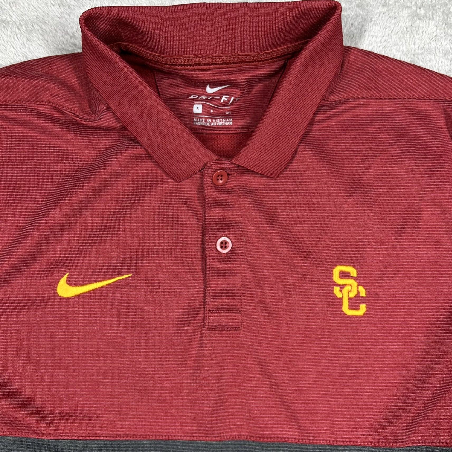 Nike Nike USC Trojans Polo Shirt Men Small Dri-Fit Embroidered Logo On-Field Shirt Size US S / EU 44-46 / 1 - 6 Thumbnail