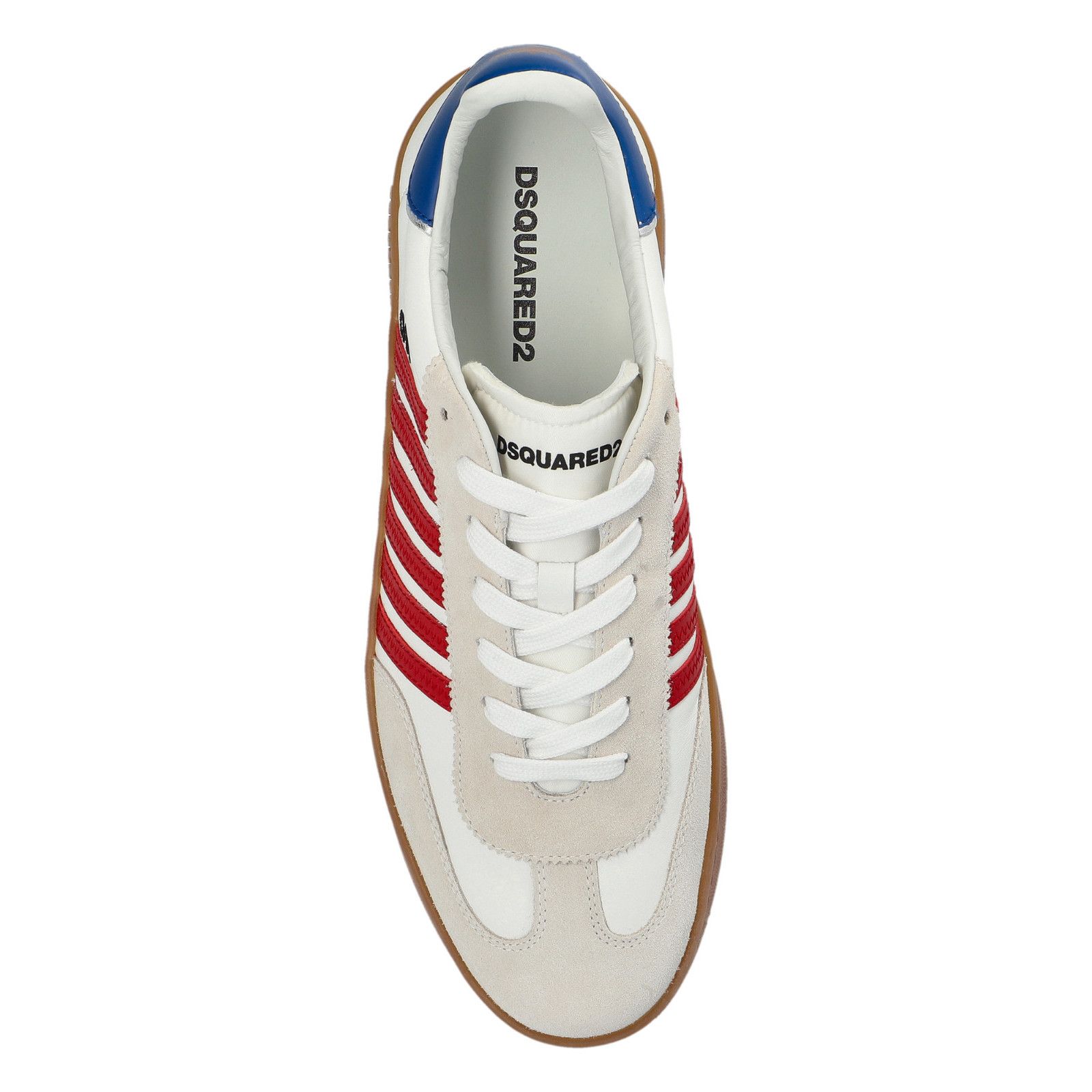 Dsquared2 DSQUARED2 Boxer White Leather Sneakers New And Authentic (Me Size US 6 / EU 39 - 4 Thumbnail