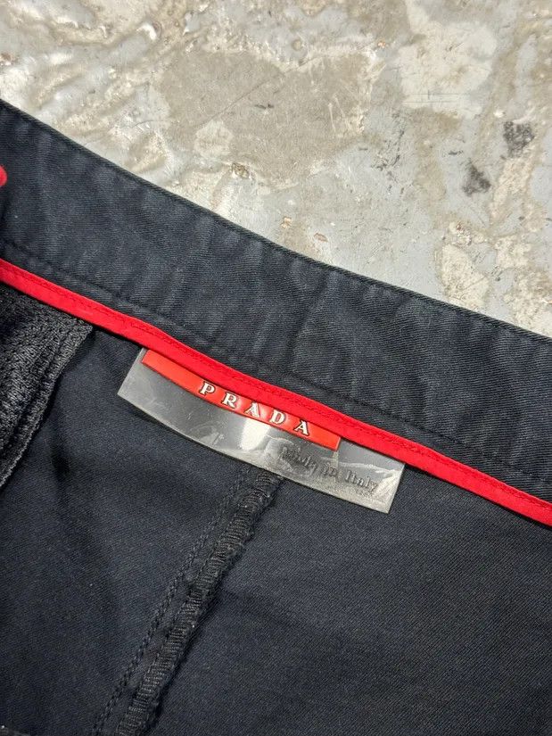 Prada × Vintage 2000s Prada Linea Rossa Navy Shorts Size US 30 / EU 46 - 7 Thumbnail