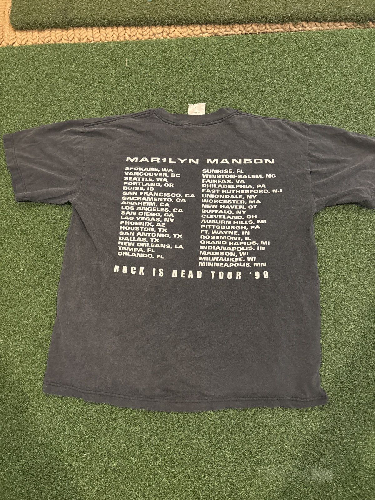 Band Tees × Vintage 1999 Marilyn Manson Size US L / EU 52-54 / 3 - 2 Thumbnail