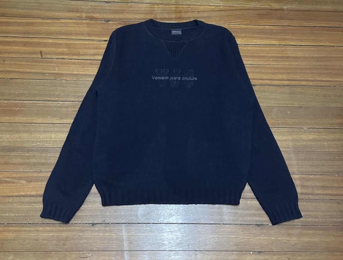 Versace Jeans Couture Rare Design Vintage Versace Jeans Couture Knitwear 2000s Size US M / EU 48-50 / 2 - 1 Thumbnail