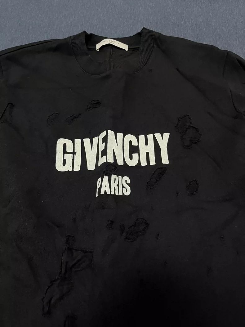 Givenchy Givenchy Ripped Hoodie, Size M (Runs Large) Size US M / EU 48-50 / 2 - 1 Thumbnail