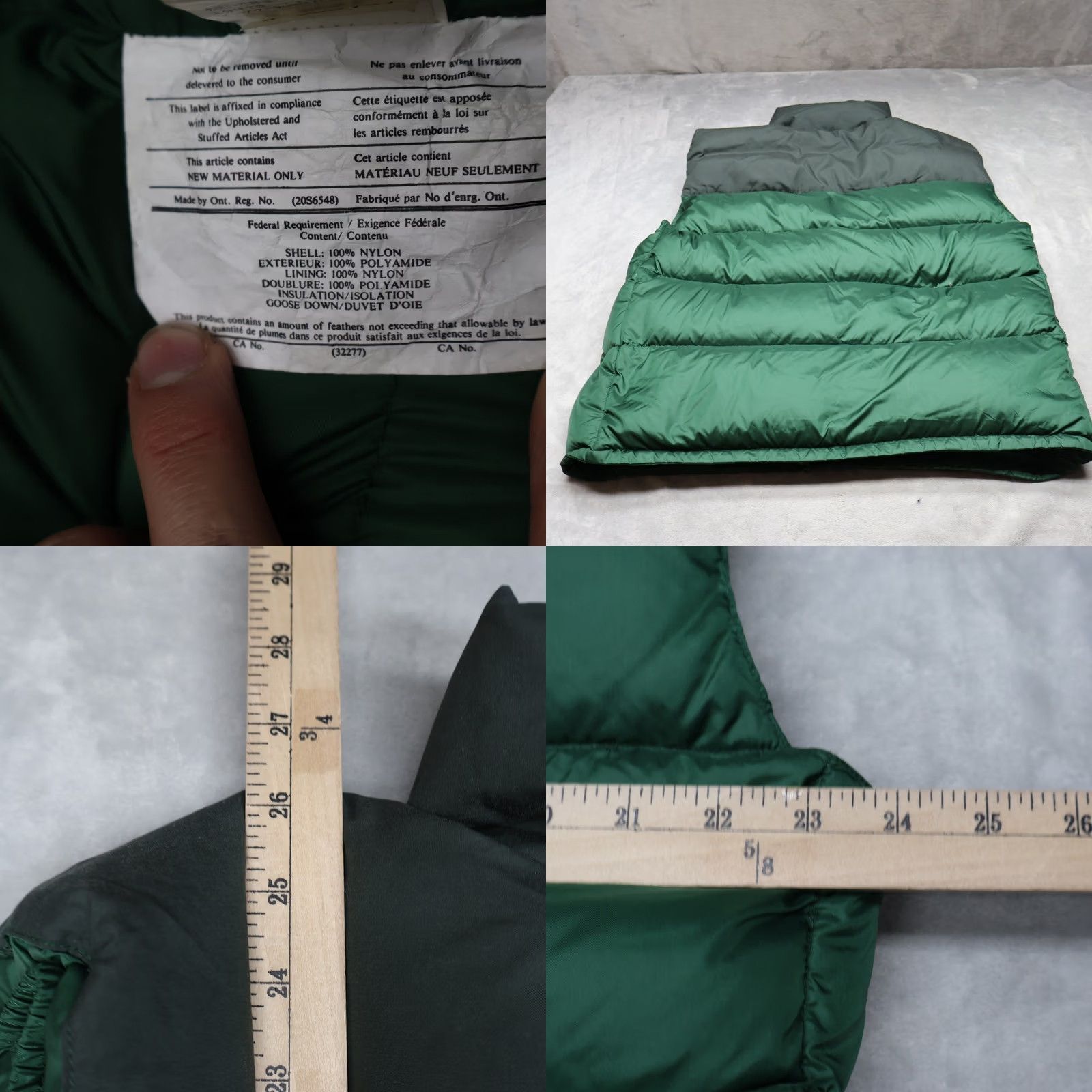 Marmot Marmot Vest Mens Large Green Down Full Zip Quilted Puffer Bodywarmer Stand-Up Collar Winter Casual Travel Size US L / EU 52-54 / 3 - 8 Thumbnail