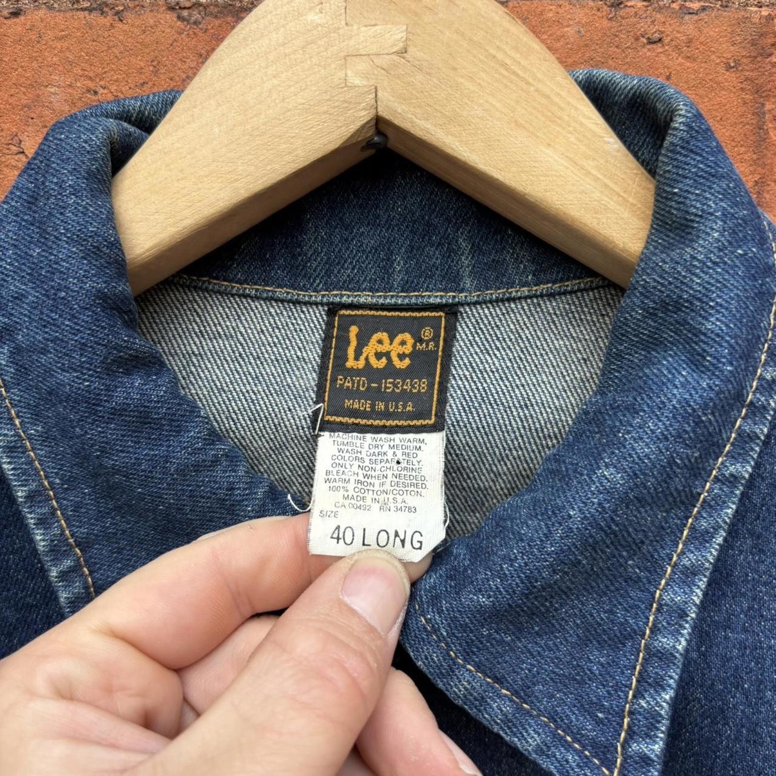 Lee vintage lee rider denim jacket 70s/80s USA 40 long S/M Size US S / EU 44-46 / 1 - 8 Thumbnail