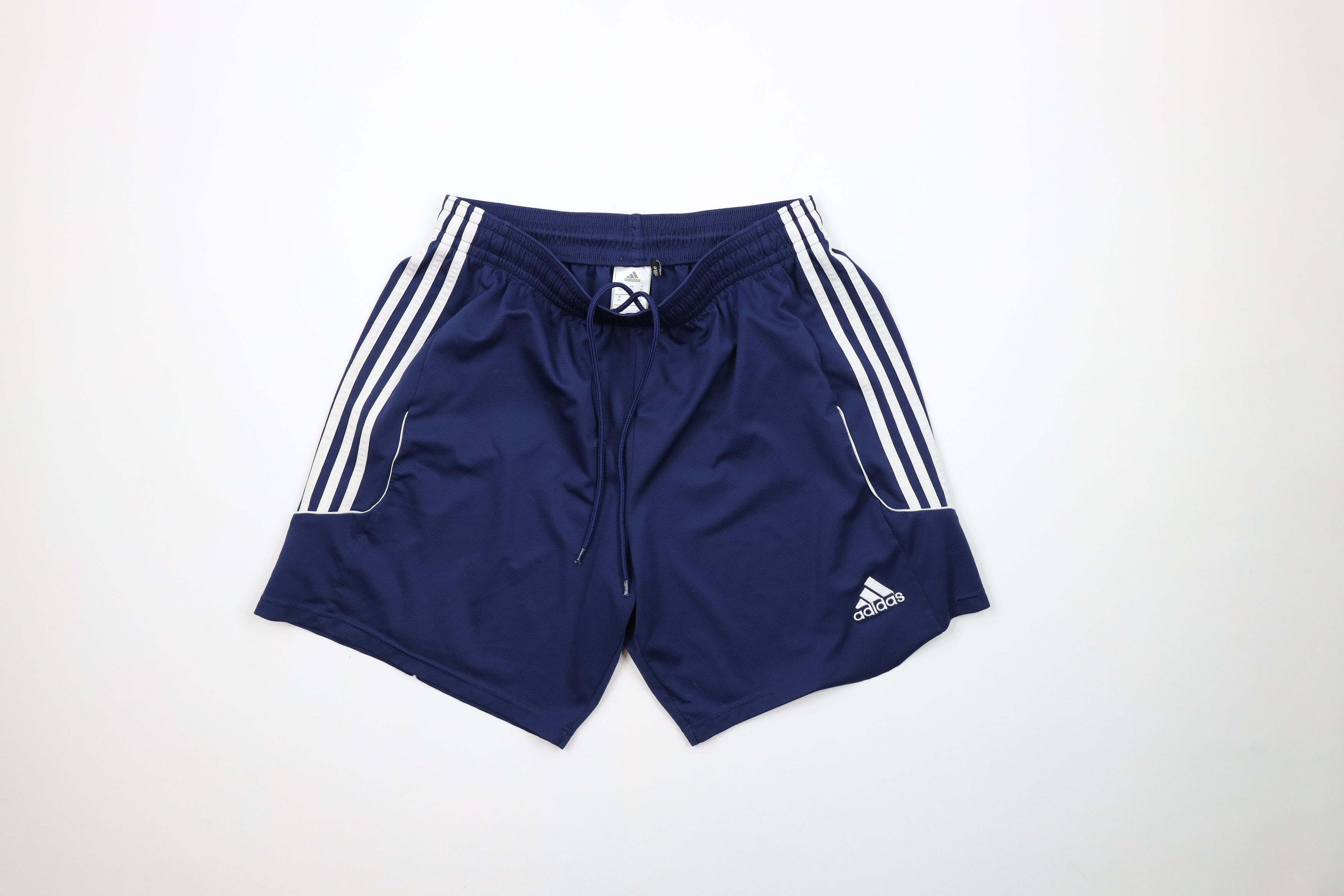 Adidas × Vintage Vintage Adidas Striped Running Jogging Soccer Shorts Blue Size US 36 / EU 52 - 1 Thumbnail