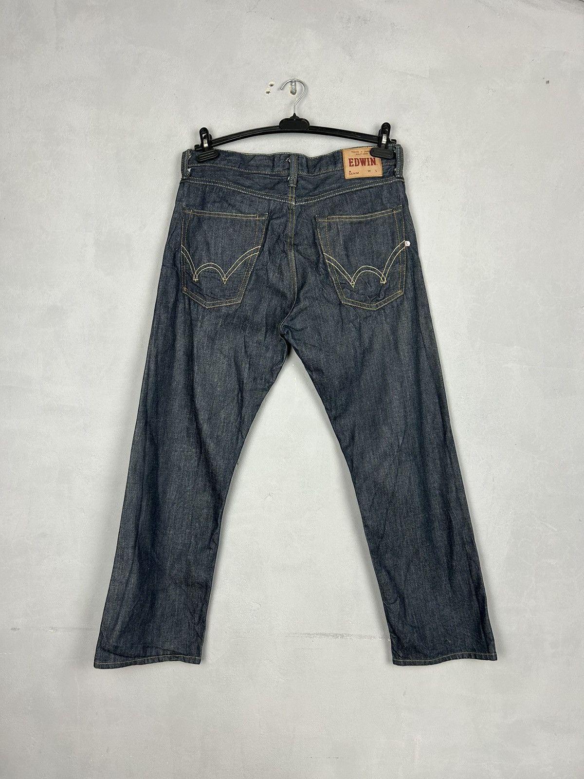 Japanese Brand Vintage Japanese Selvedge Denim Jeans Cinch Back Distressed Size US 31 - 25 Thumbnail